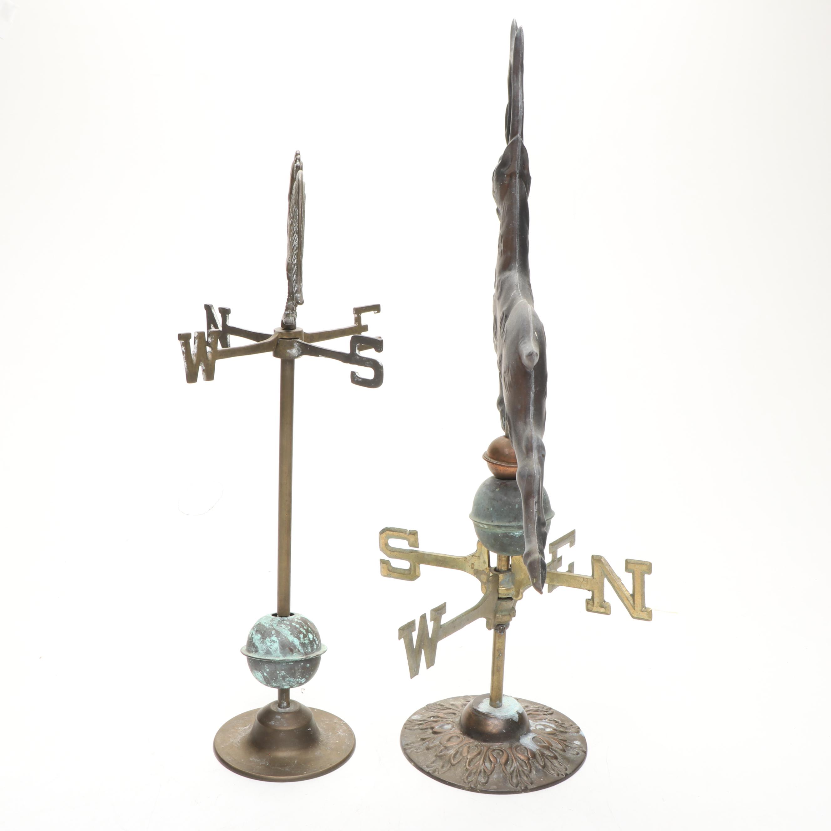 Sigma Cast Reindeer, with Rooster, Trotting Horse, Other Weather Vanes