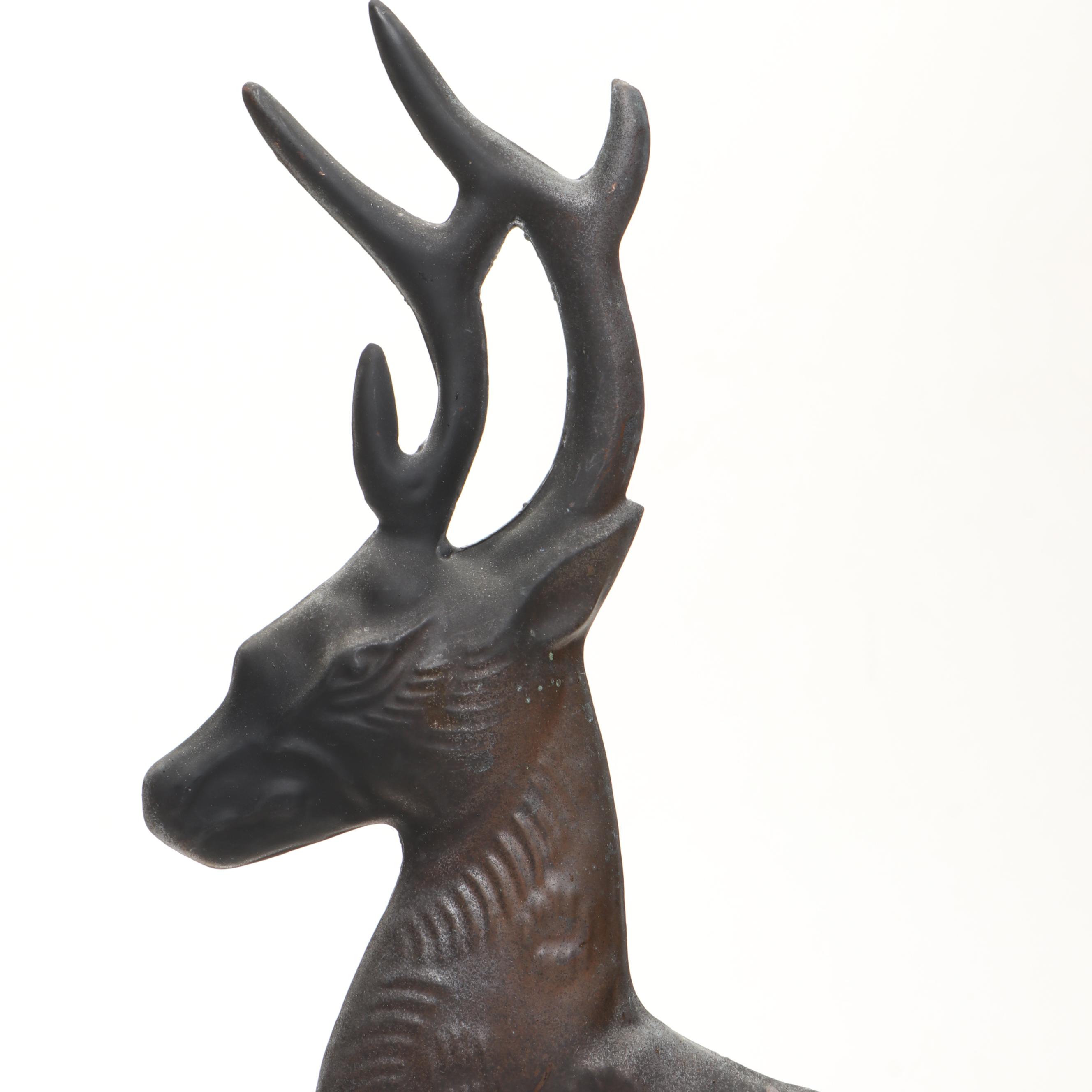 Sigma Cast Reindeer, with Rooster, Trotting Horse, Other Weather Vanes