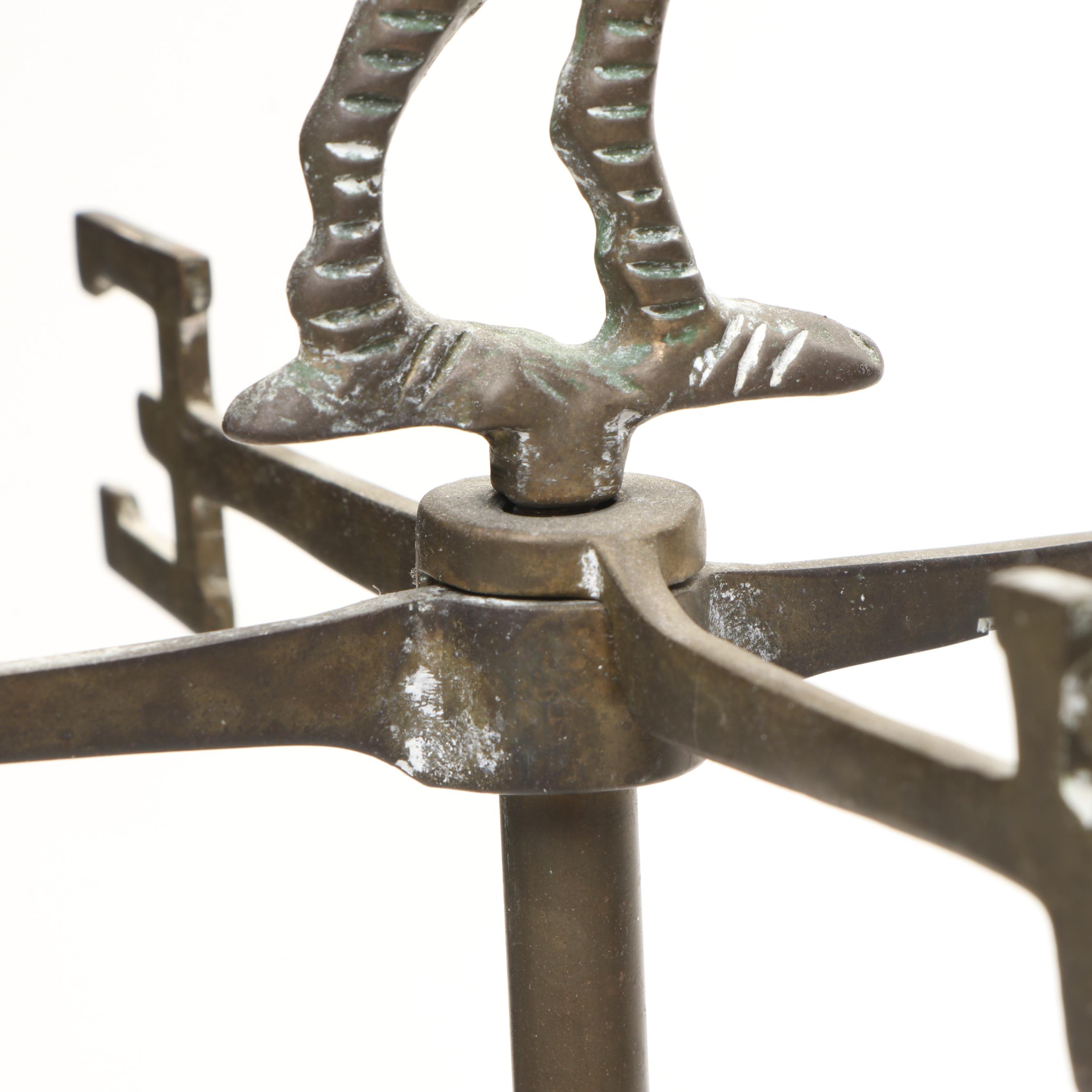 Sigma Cast Reindeer, with Rooster, Trotting Horse, Other Weather Vanes