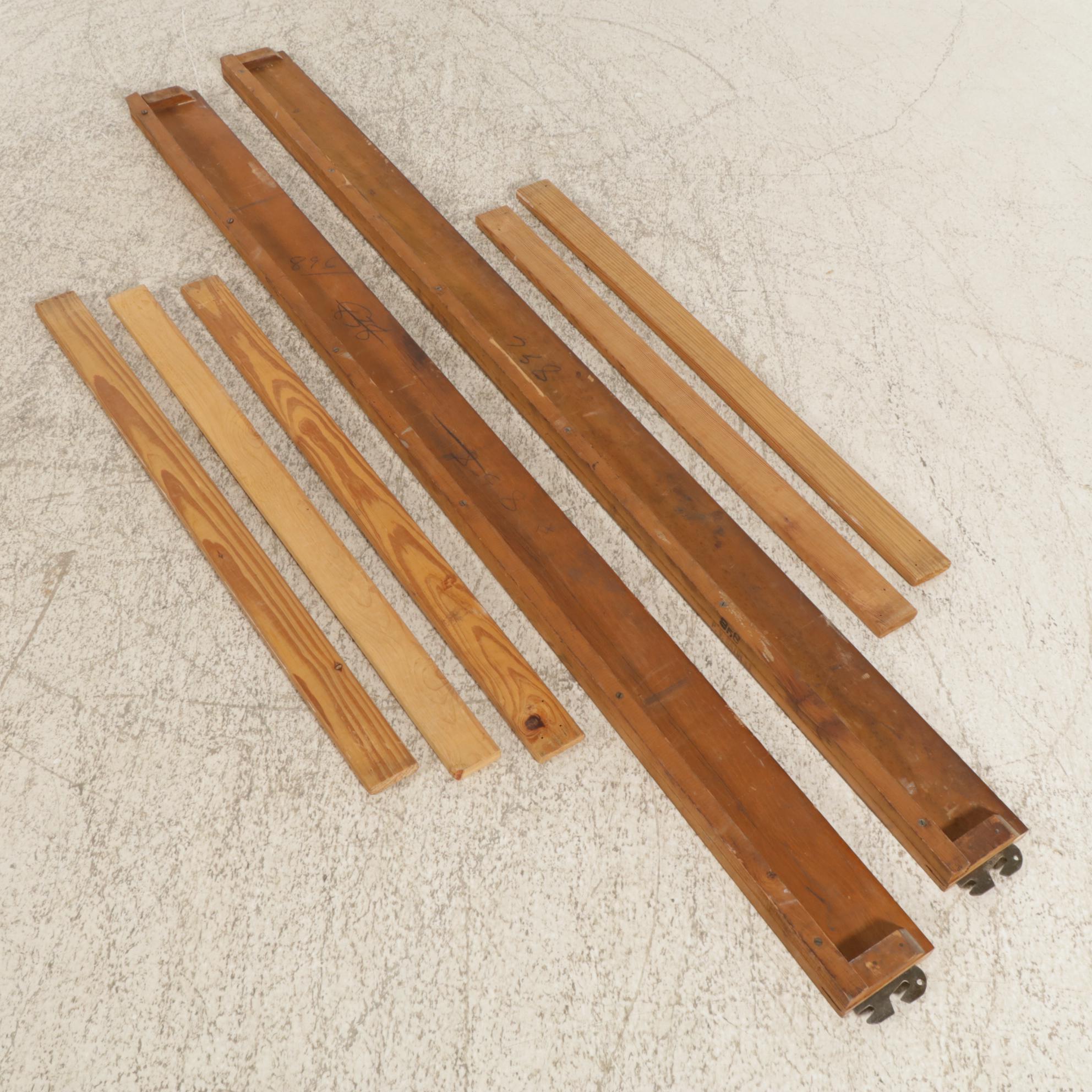 French Provincial Style Walnut Twin Bed Frame, Mid-20th Century