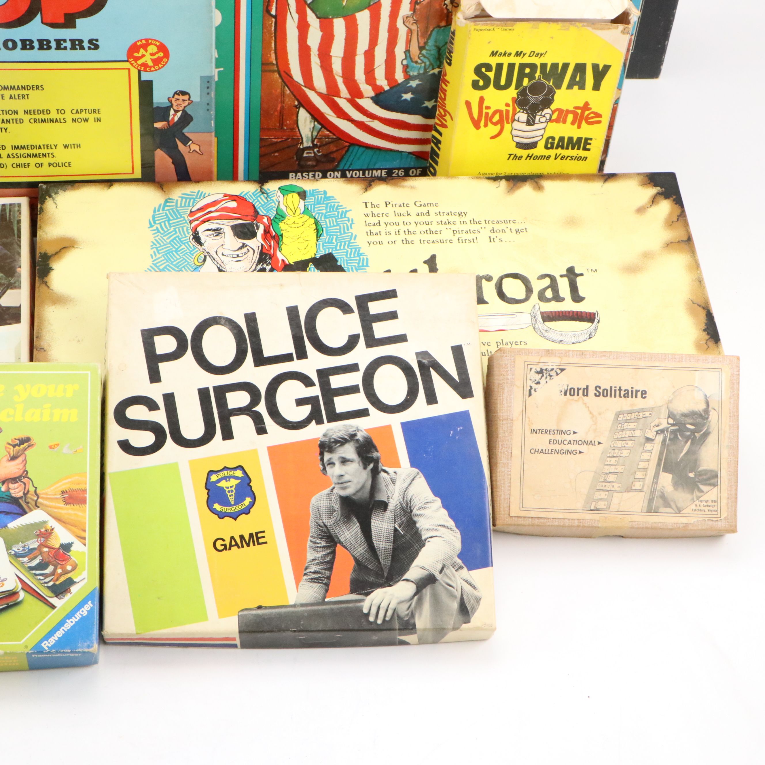 "Police Surgeon", ""Top Cop", "Skirmish", and More Board Games