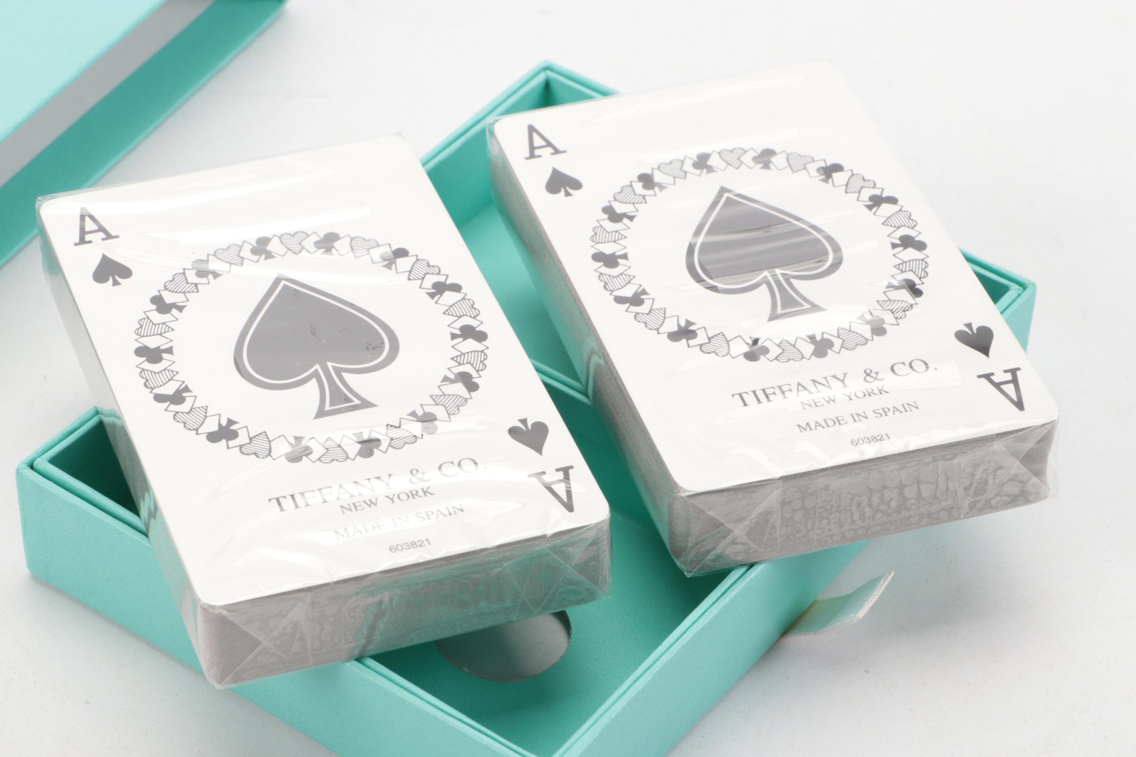 Tiffany & Co. Playing Card Decks with Presentation Box