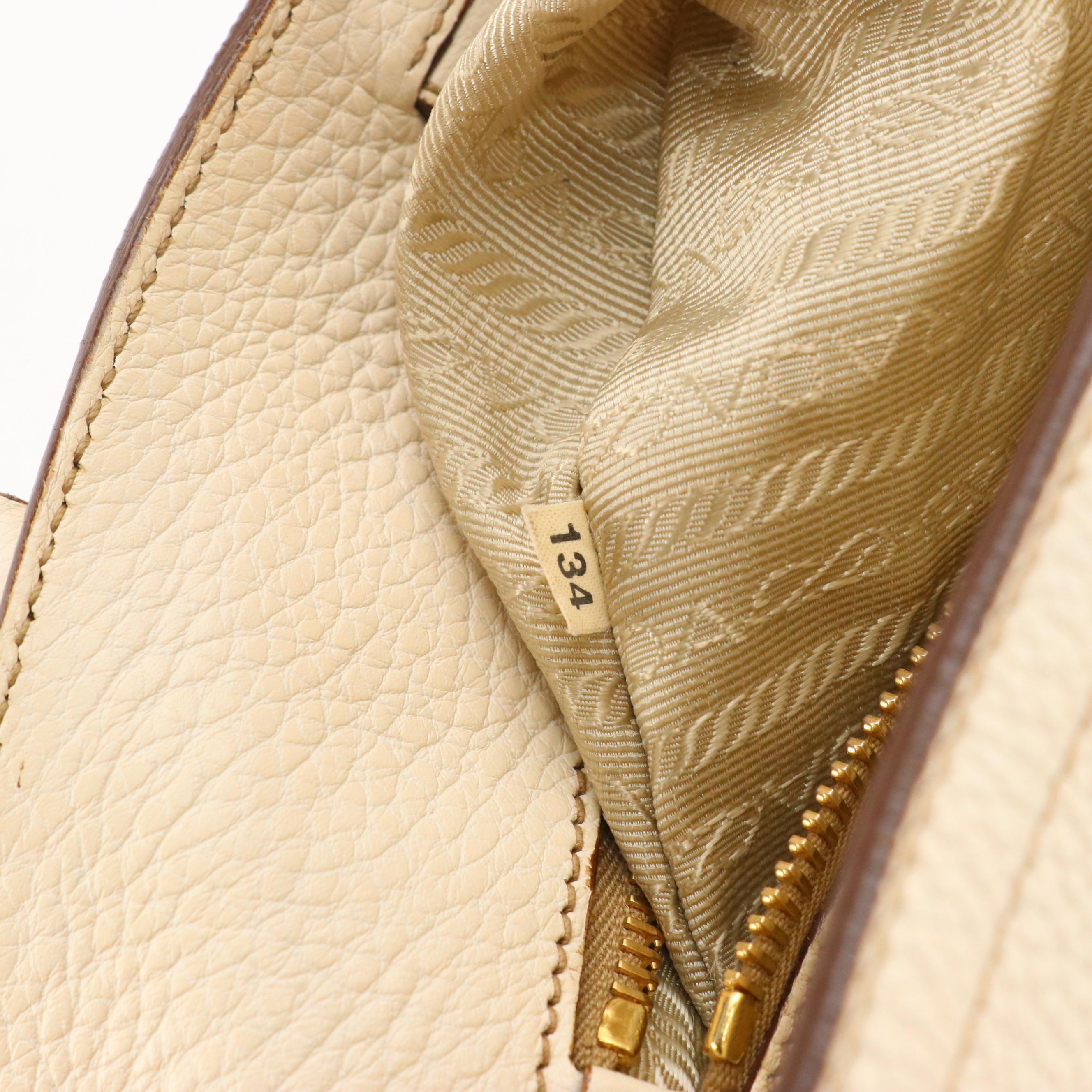 Prada Vitello Daino Leather Two-Way Bag