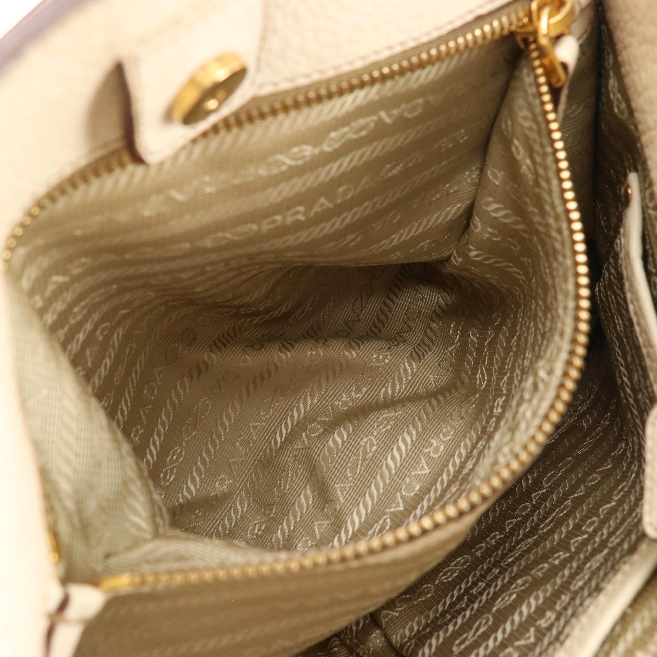 Prada Vitello Daino Leather Two-Way Bag