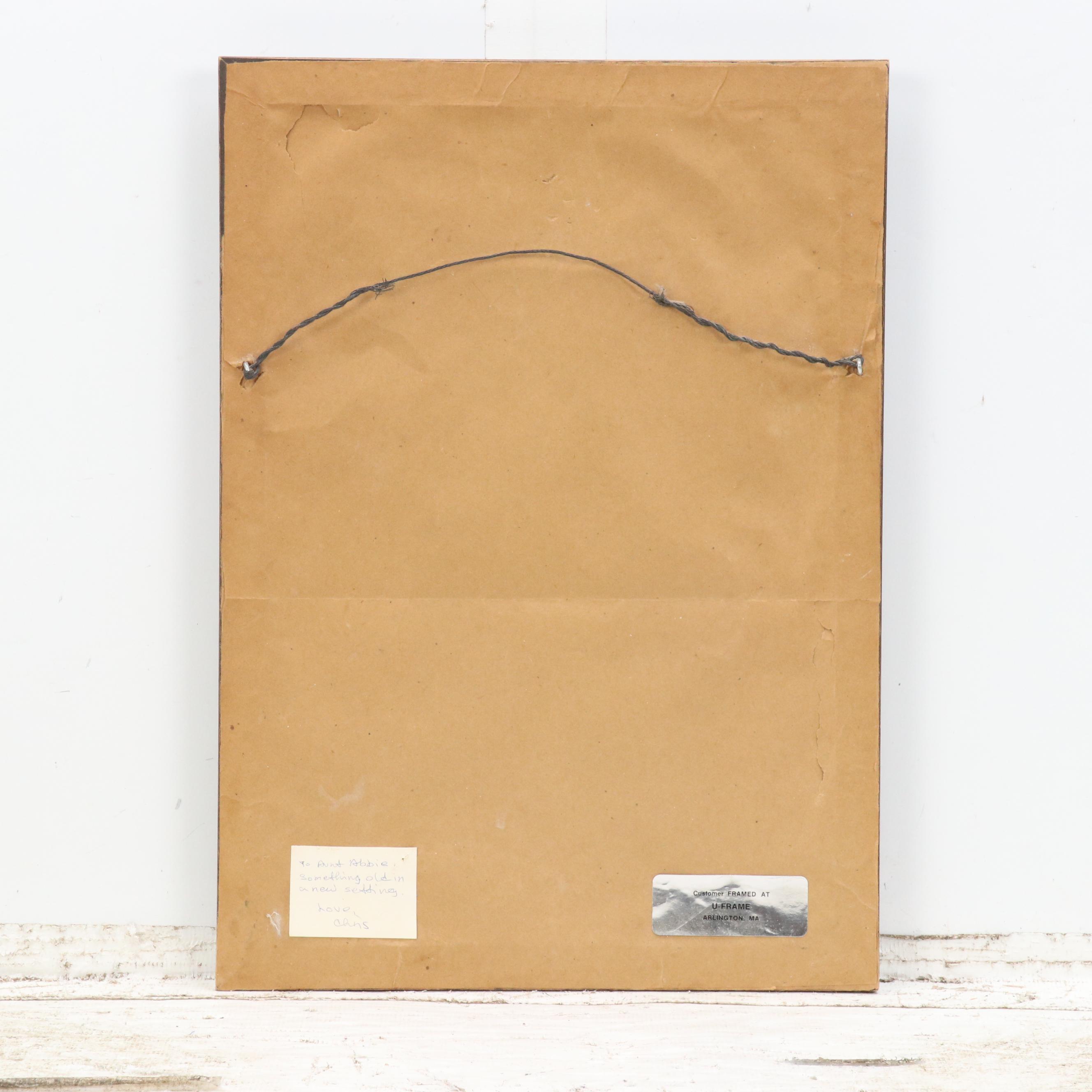 Bucolic Landscape Watercolor Painting, Early 20th Century