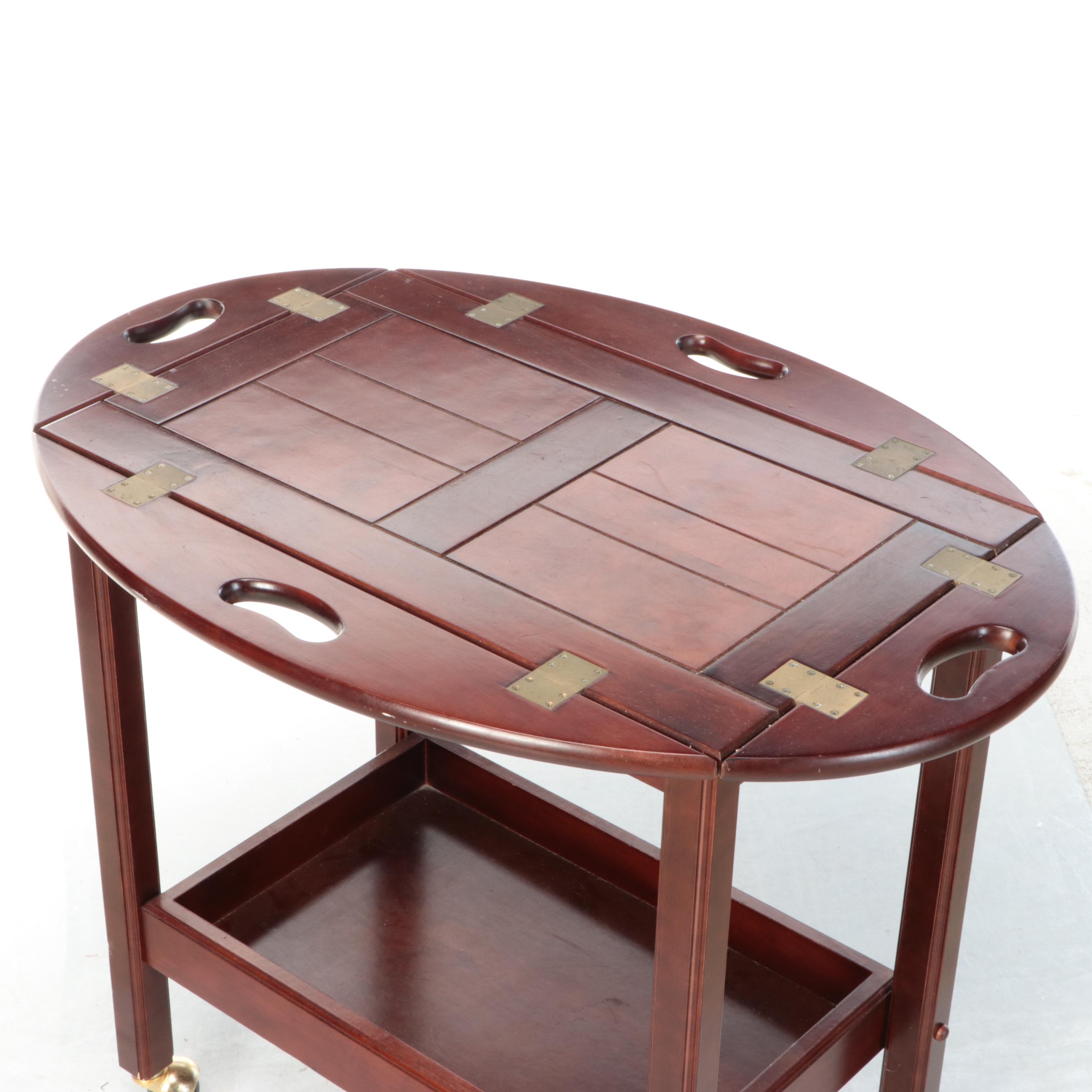 The Bomaby Company Wooden Butler's Tray Table