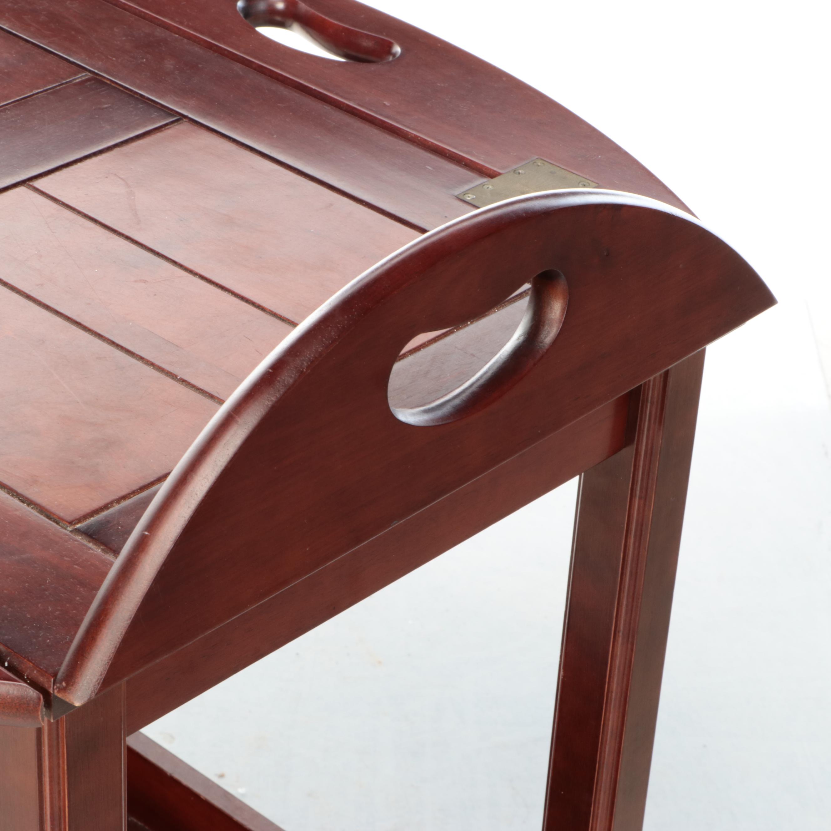 The Bomaby Company Wooden Butler's Tray Table