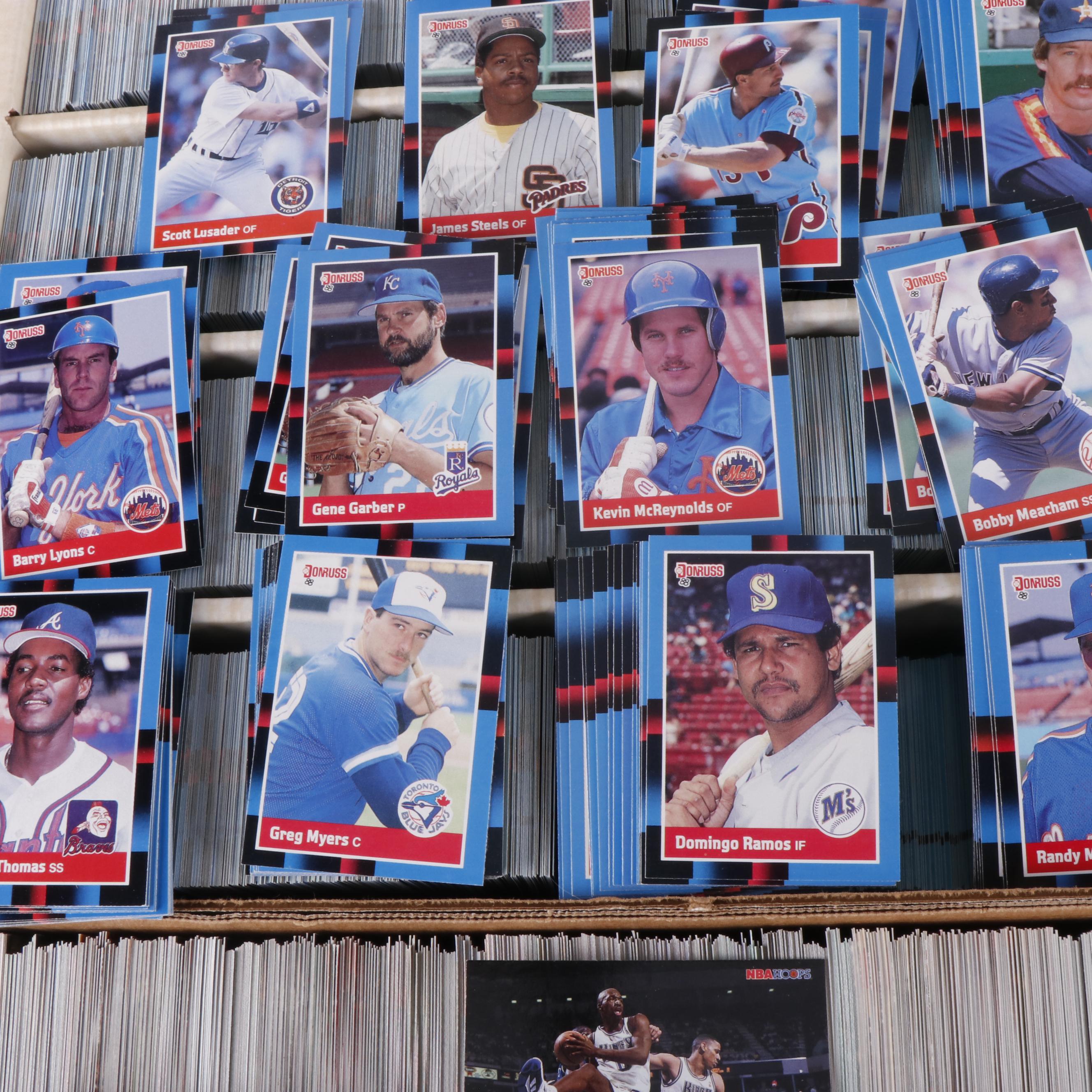 Nearly 18,000 Baseball Cards, Topps, Donruss, Fleer, and More, 80s and 90s