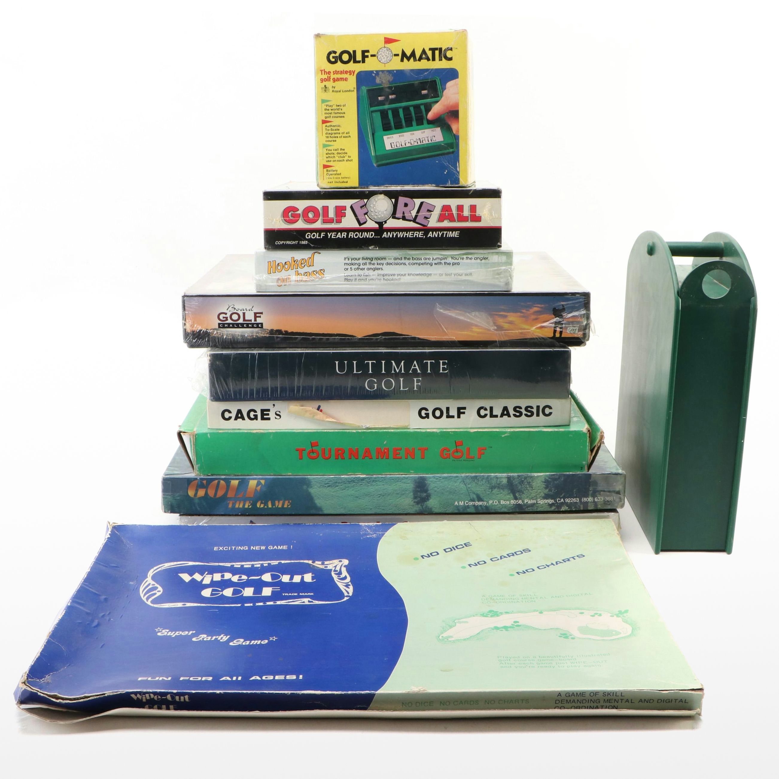 "Wipe-Out Golf", "Mulligan", "Tournament Golf", and More Golf Themed Board Games