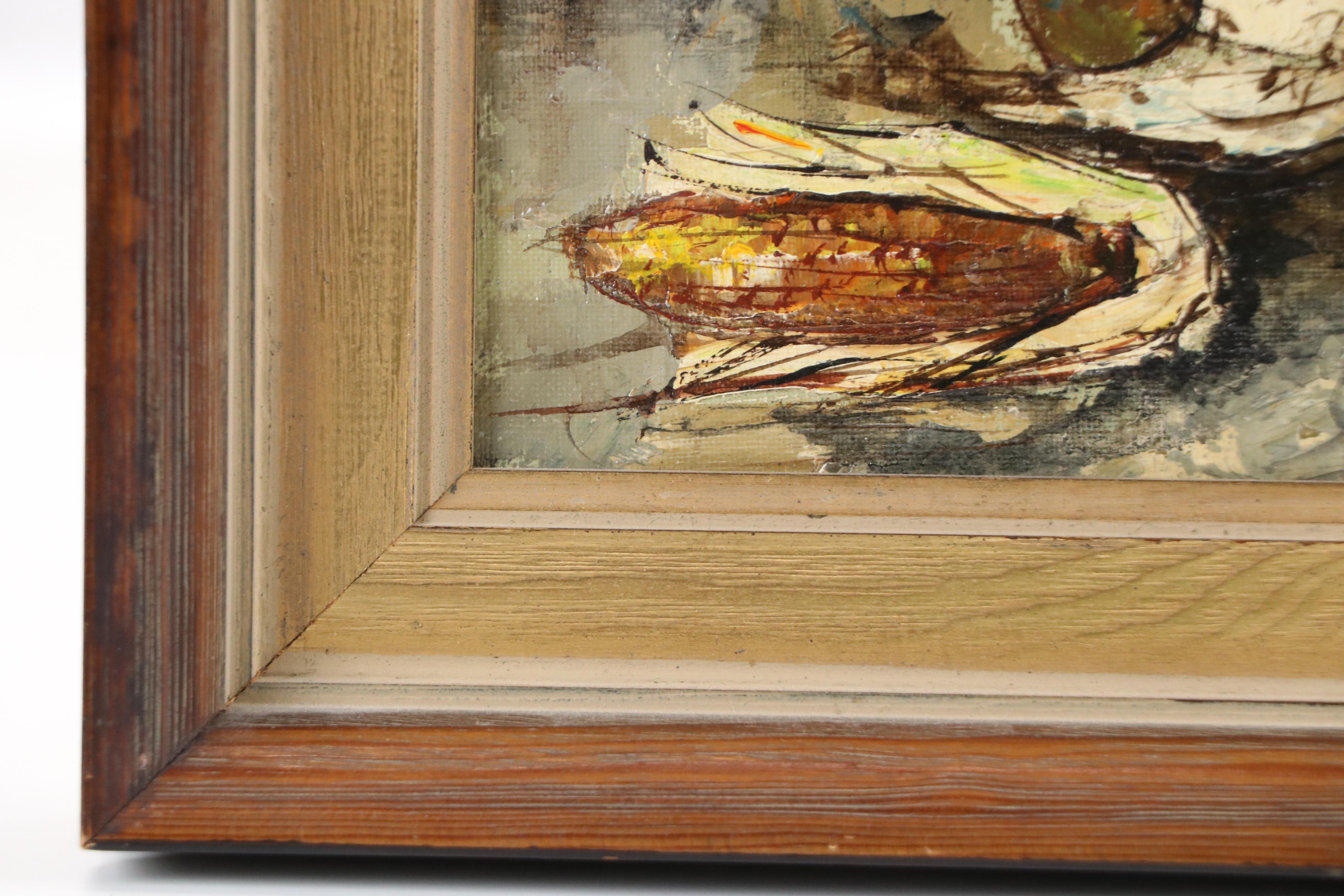 Bunuel Expressionist Style Still Life with Fruit and Potted Plant, 1967