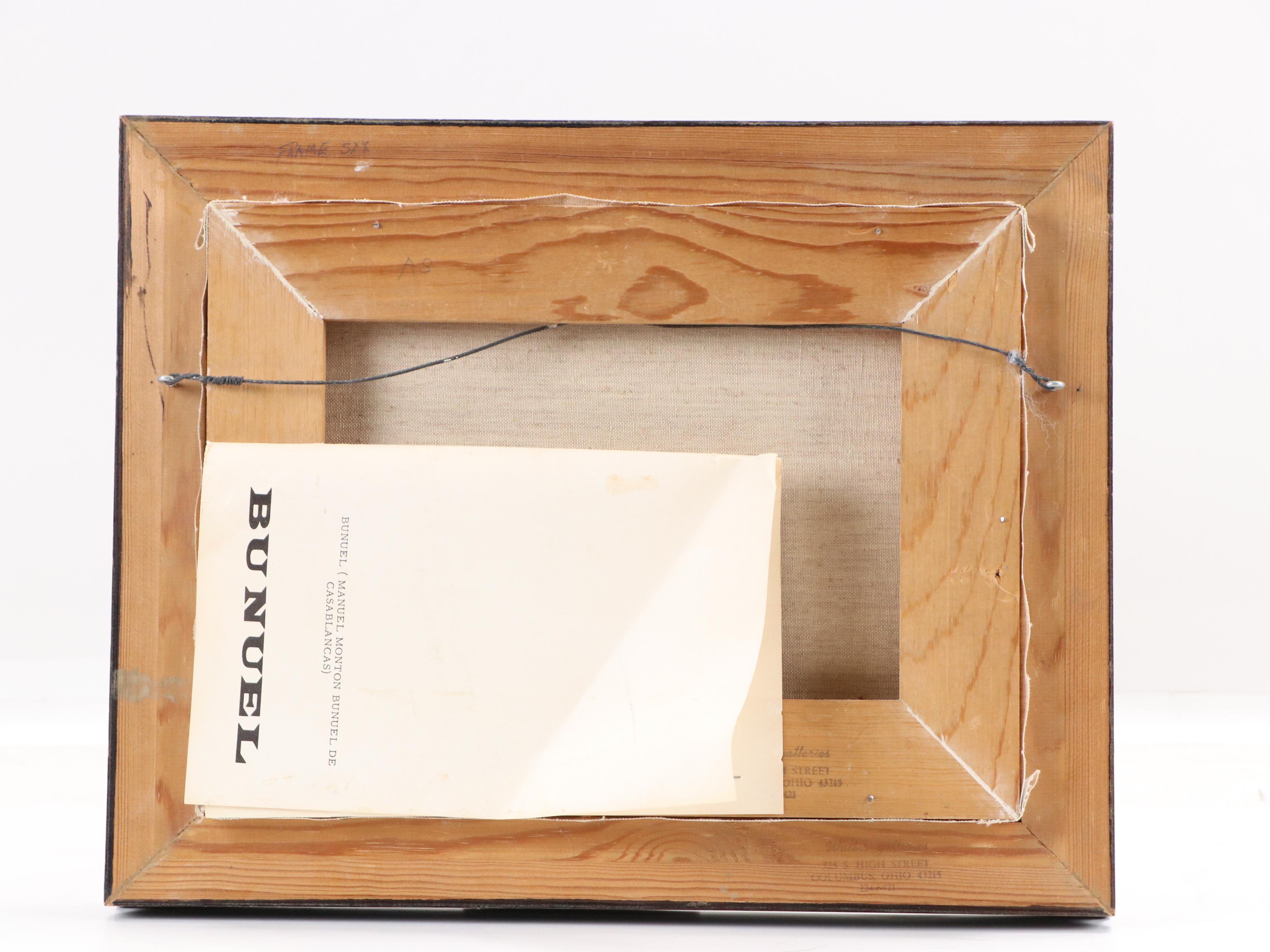 Bunuel Expressionist Style Still Life with Fruit and Potted Plant, 1967