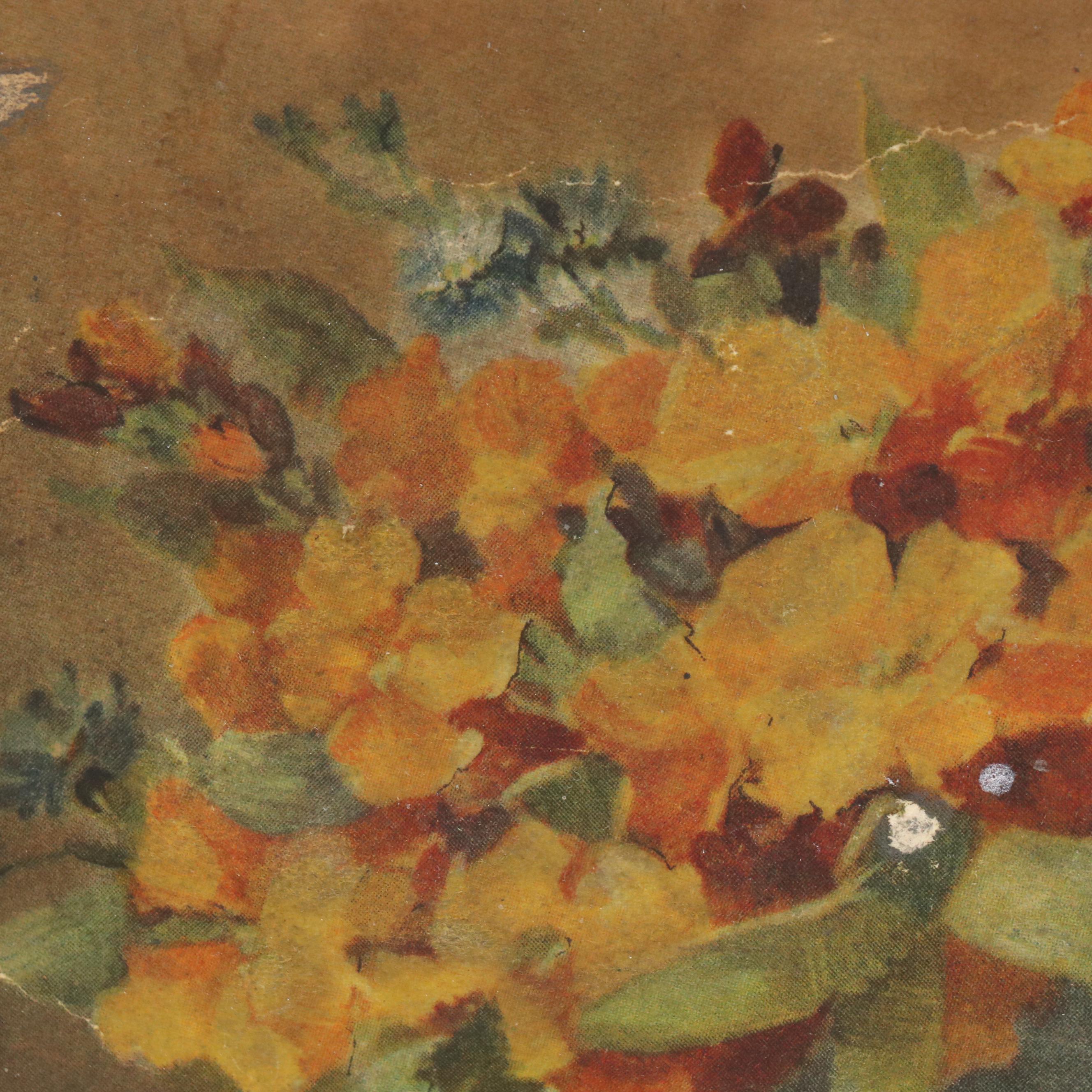 Floral Still Life Offset Lithographs After Lucien Manceau