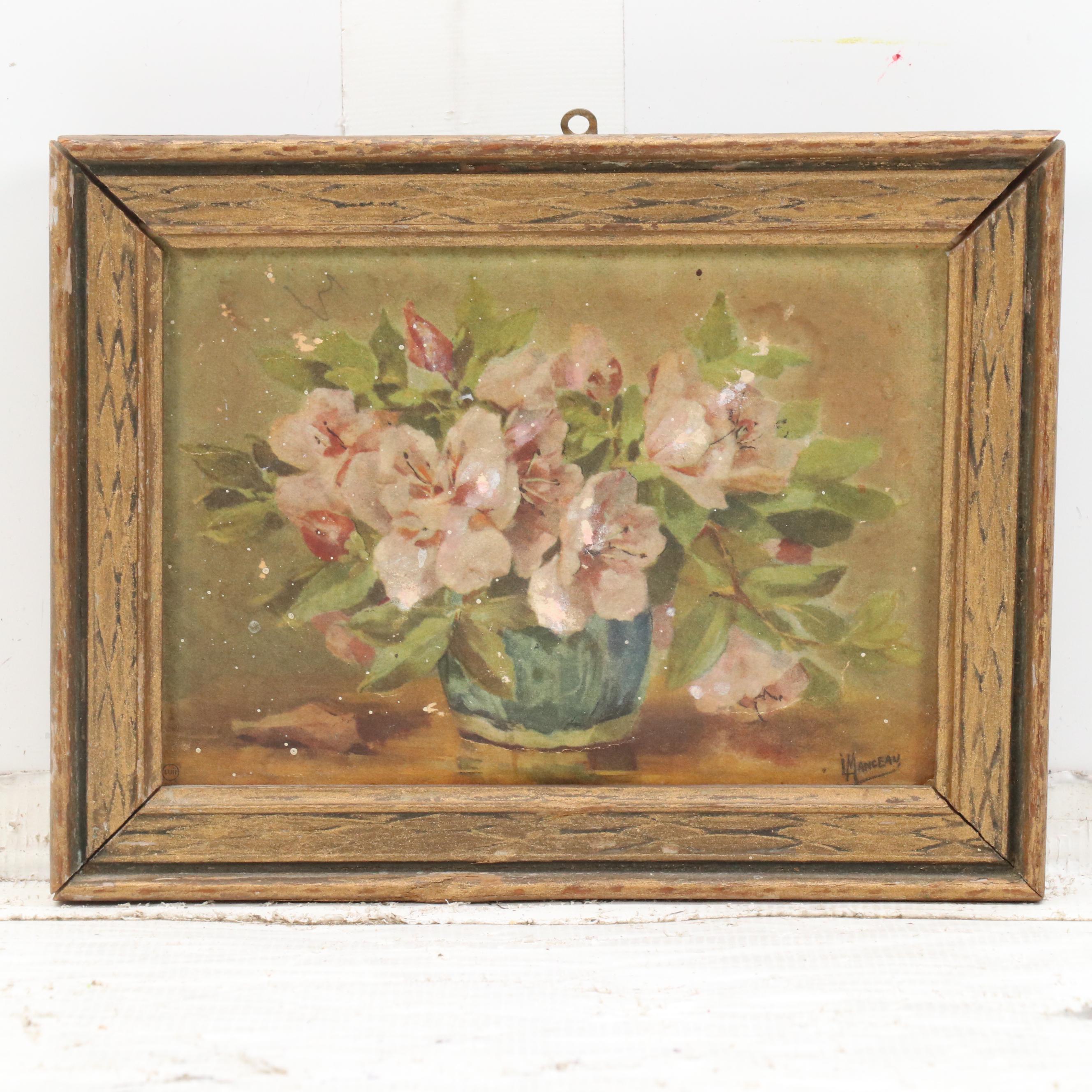 Floral Still Life Offset Lithographs After Lucien Manceau