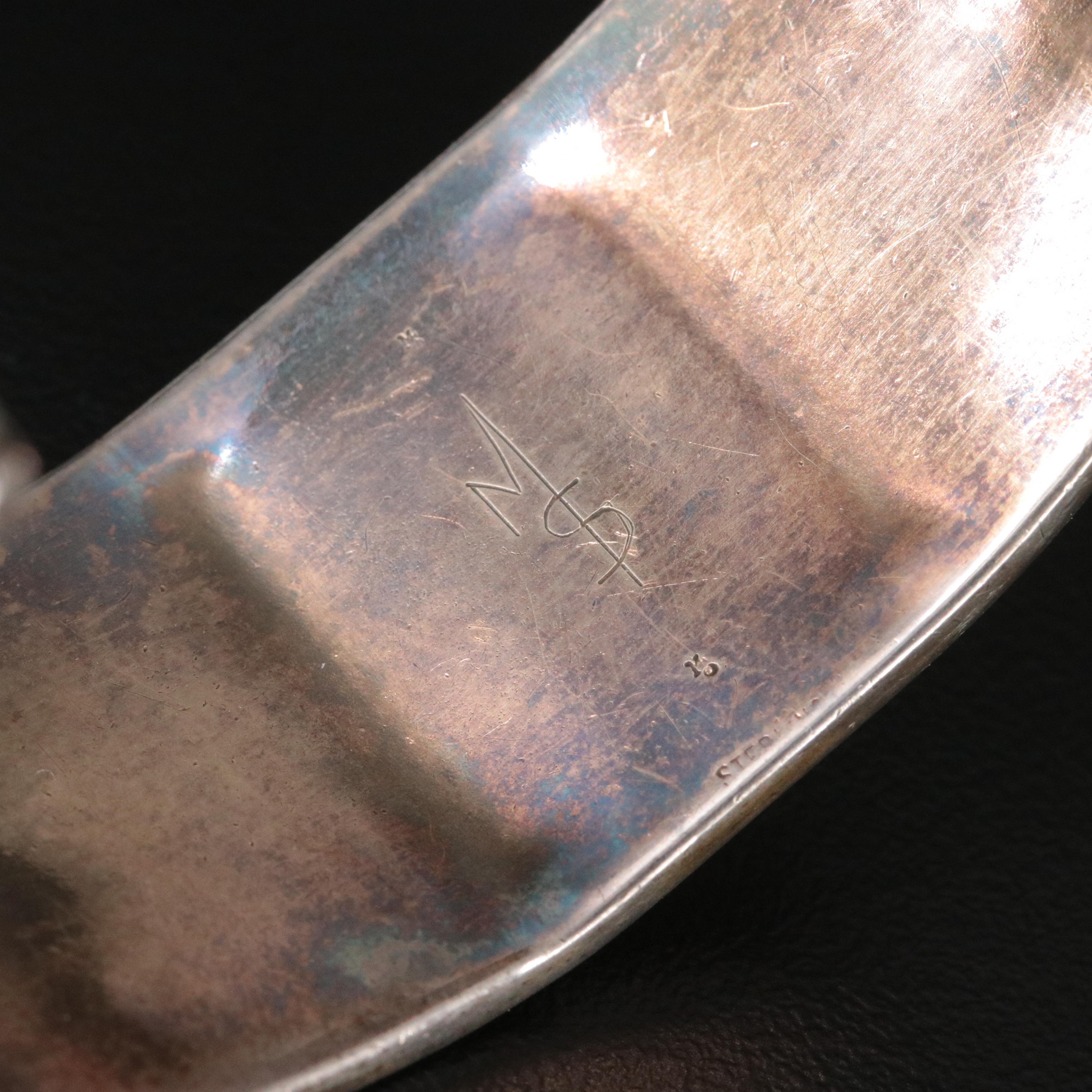 Sterling Tiger's Eye Roman Soldier Cameo Cuff Bracelet