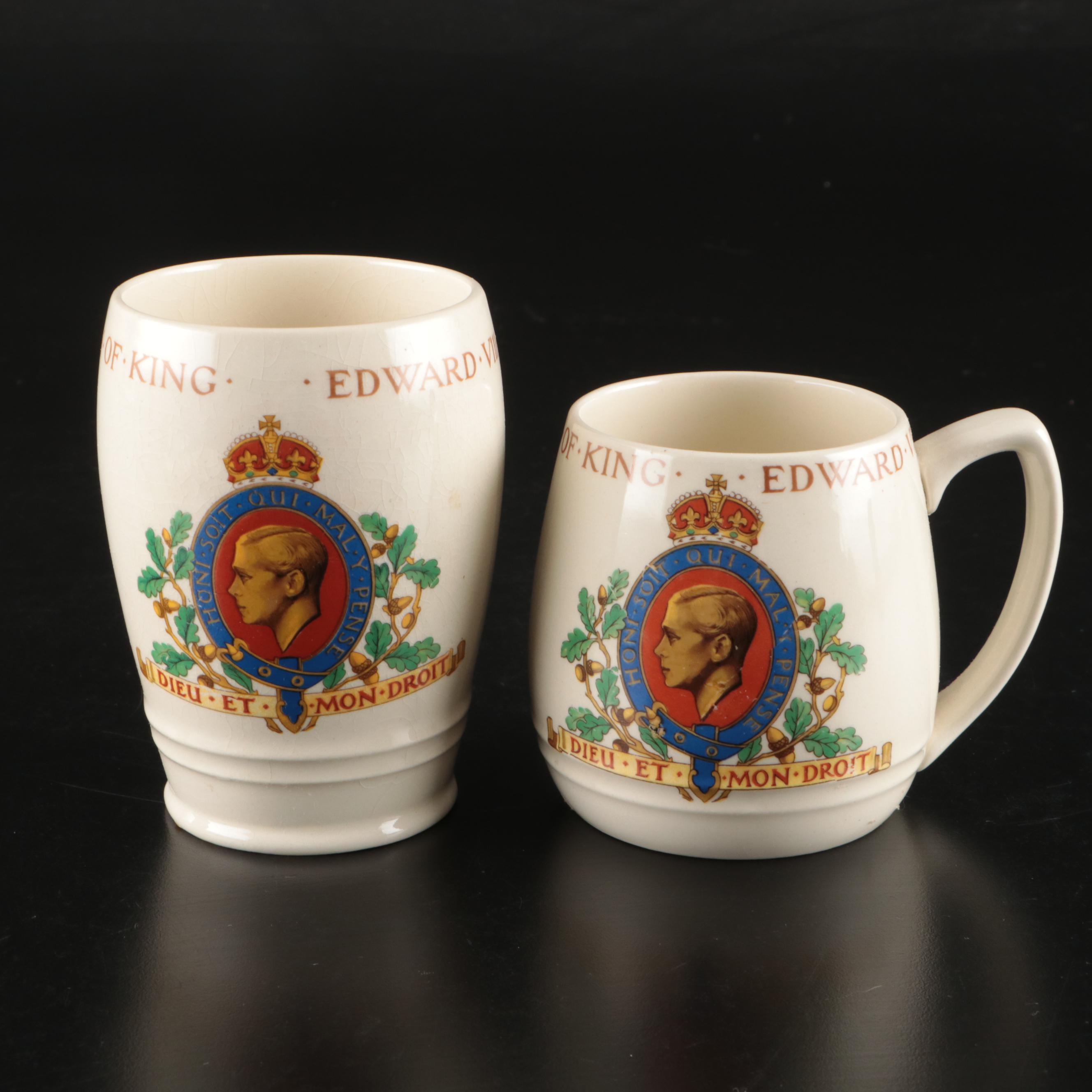 British Royal Commemorative Ceramic Trinket Dishes and Cups