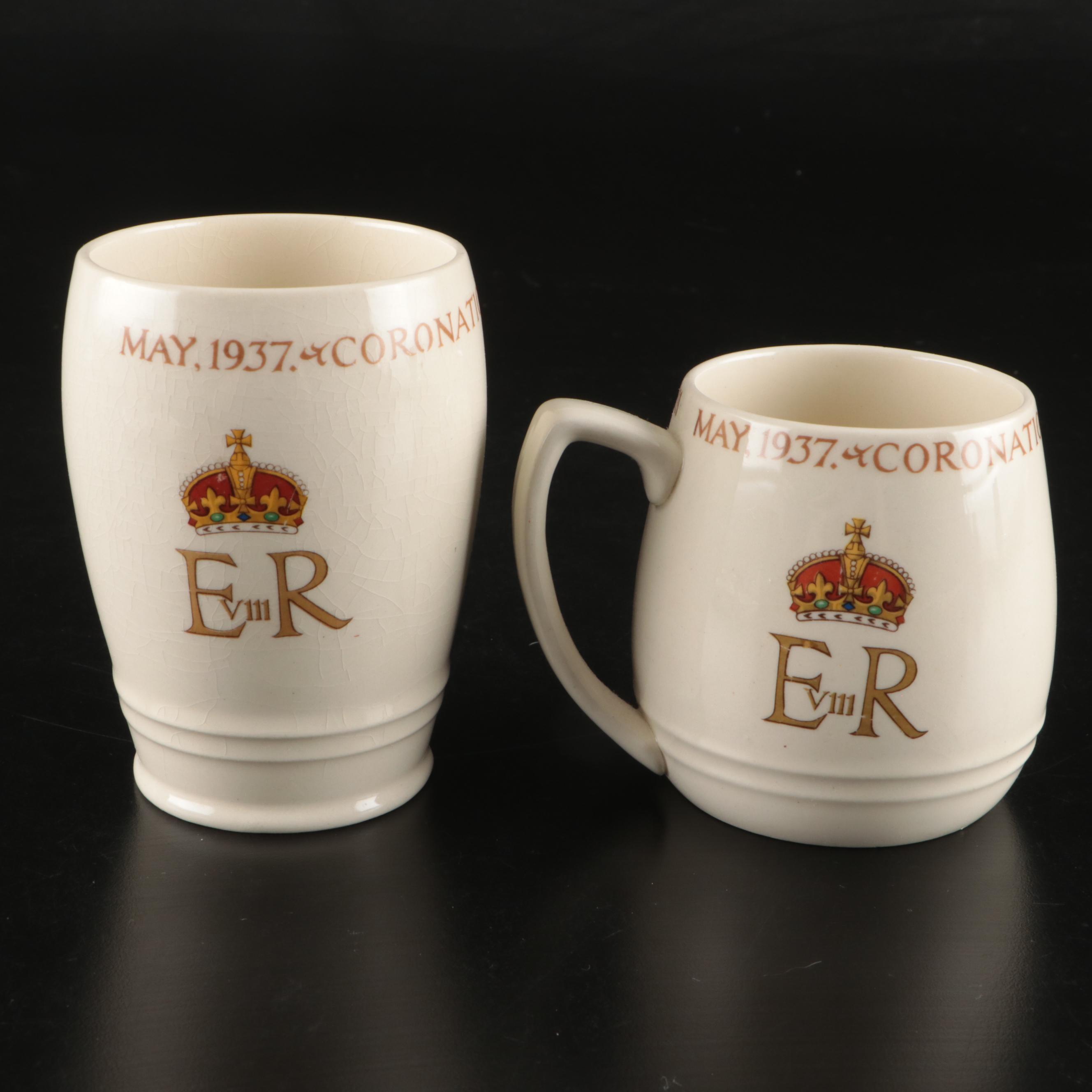 British Royal Commemorative Ceramic Trinket Dishes and Cups