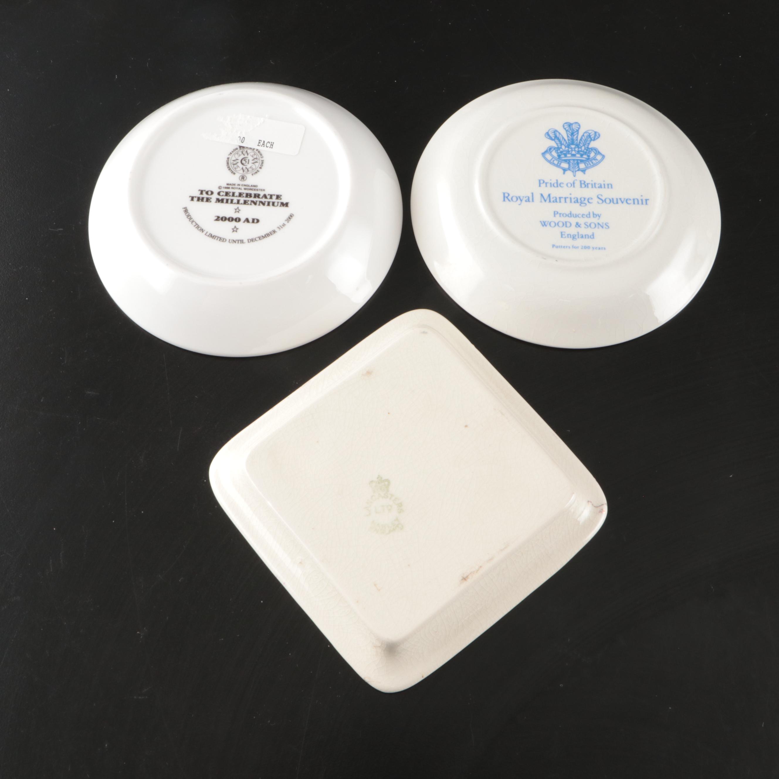 British Royal Commemorative Ceramic Trinket Dishes and Cups