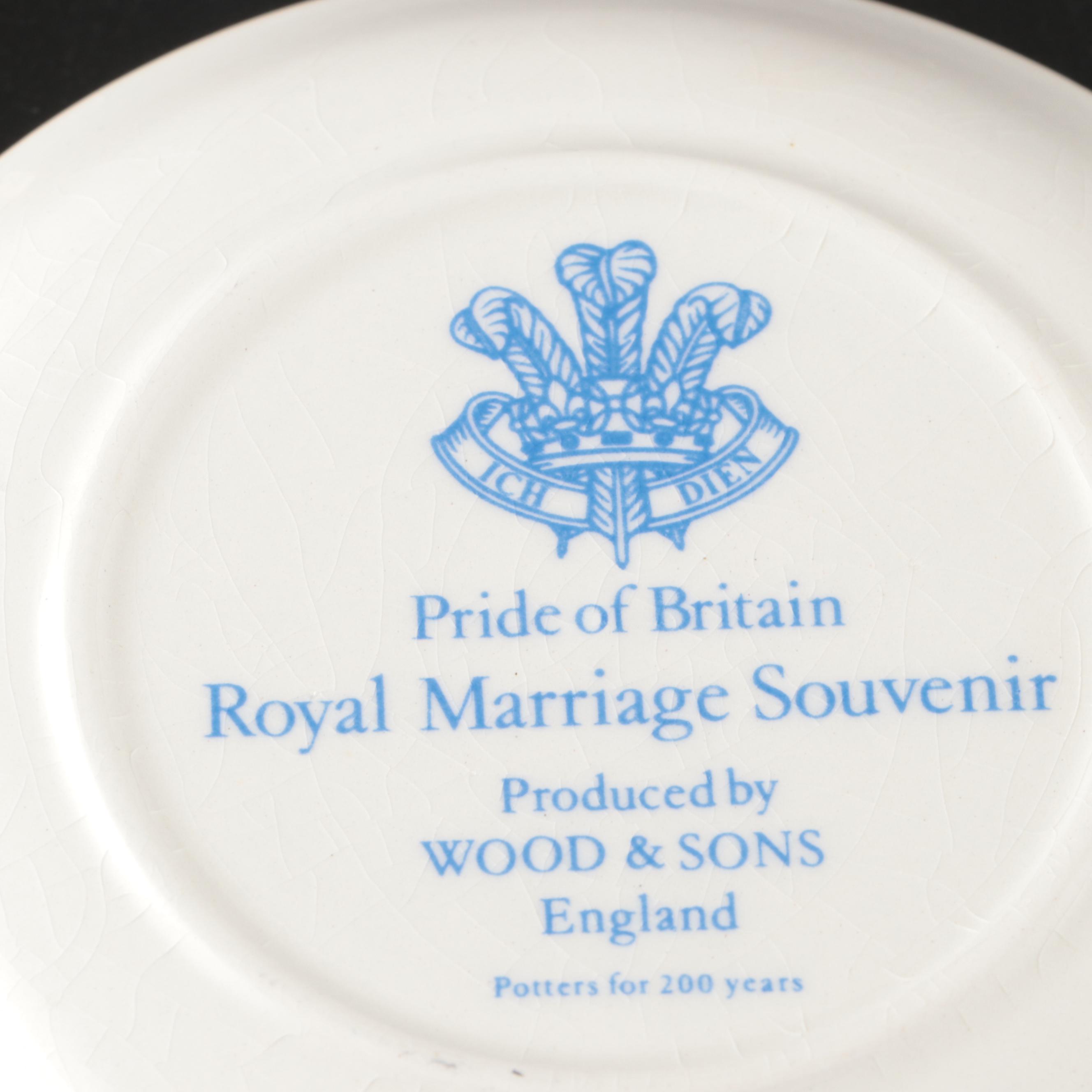 British Royal Commemorative Ceramic Trinket Dishes and Cups