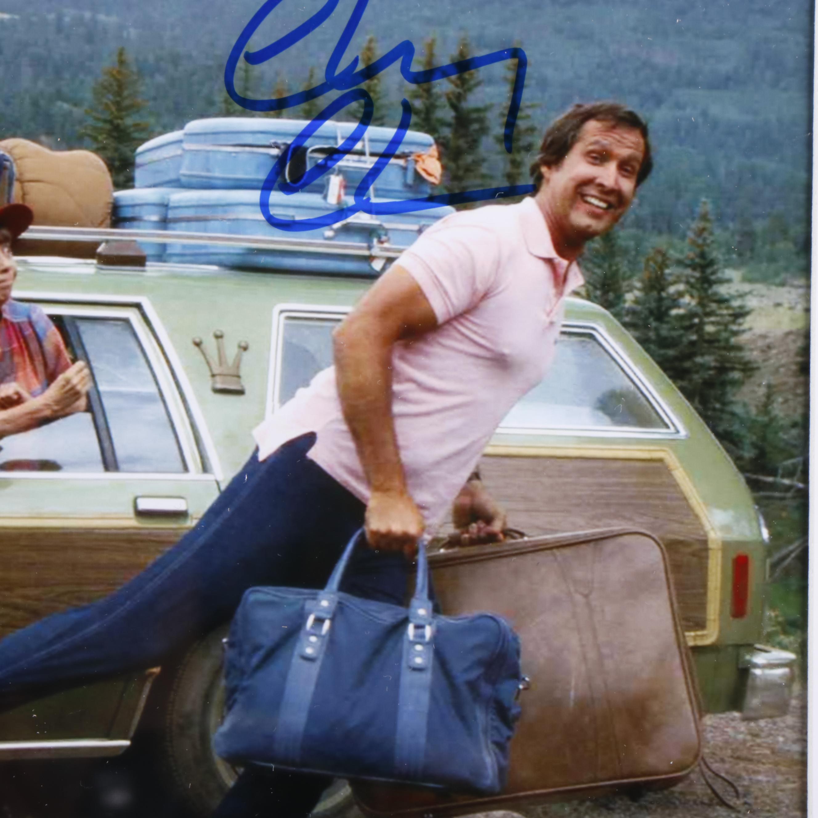 Chevy Chase Signed “National Lampoon’s Vacation” Framed Movie Print, Beckett