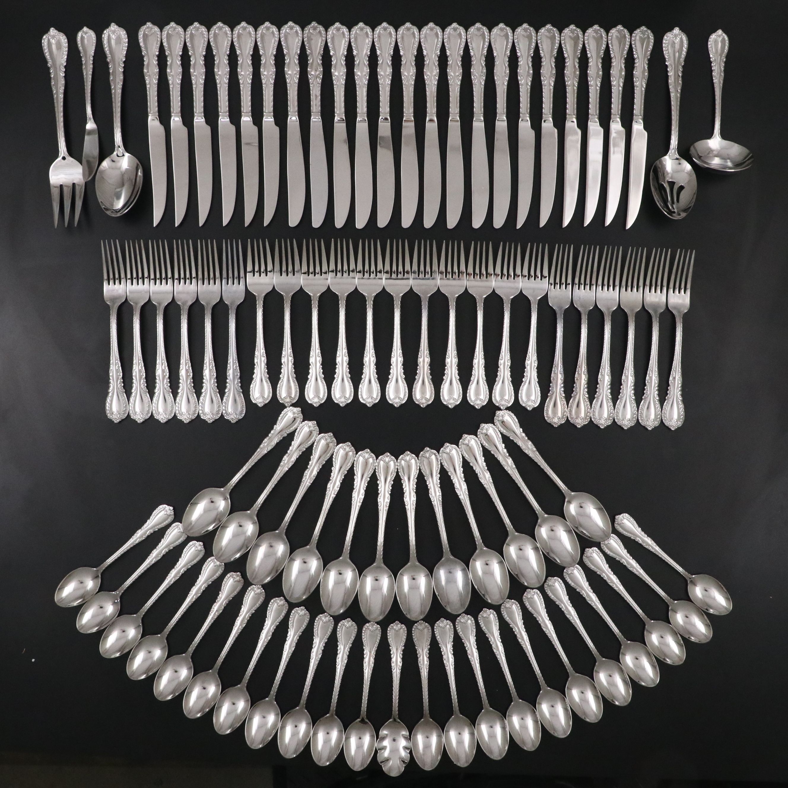 Reed & Barton "Louis Philippe" Stainless Steel Flatware, 20th Century