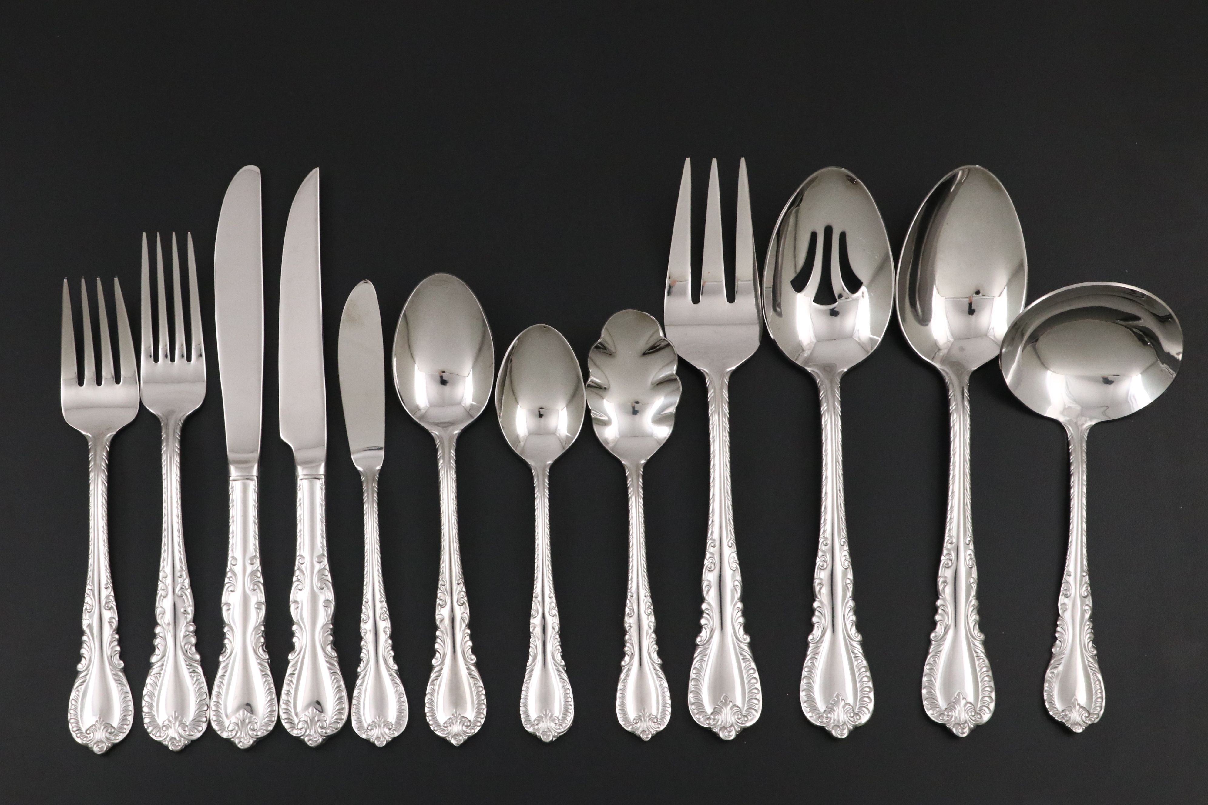 Reed & Barton "Louis Philippe" Stainless Steel Flatware, 20th Century