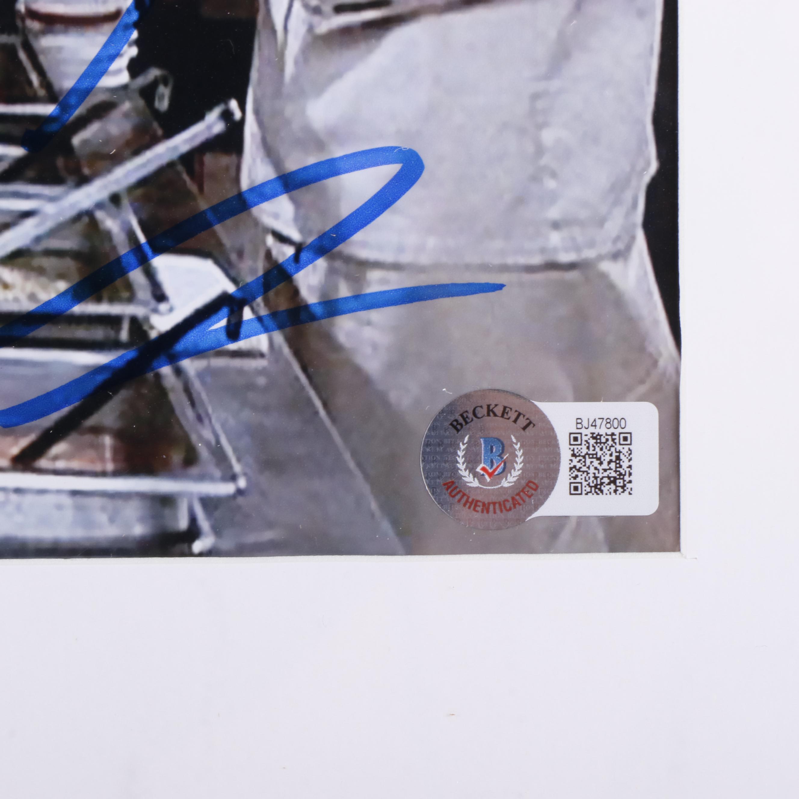 Larry Thomas Signed “No Soup For You!” Seinfeld Print in Matted Frame, Beckett