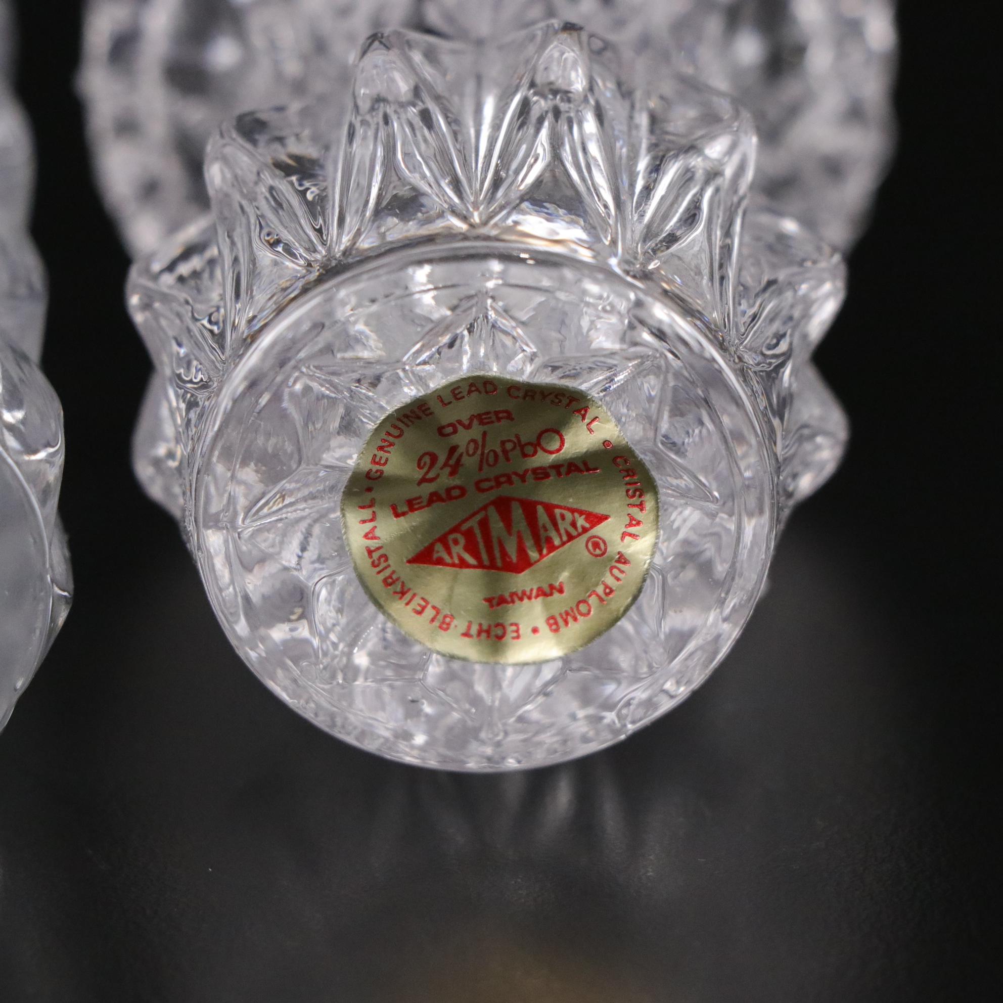 Mikasa "Ballet" Crystal Candlesticks with Fostoria "Grace" Bud Vase and More