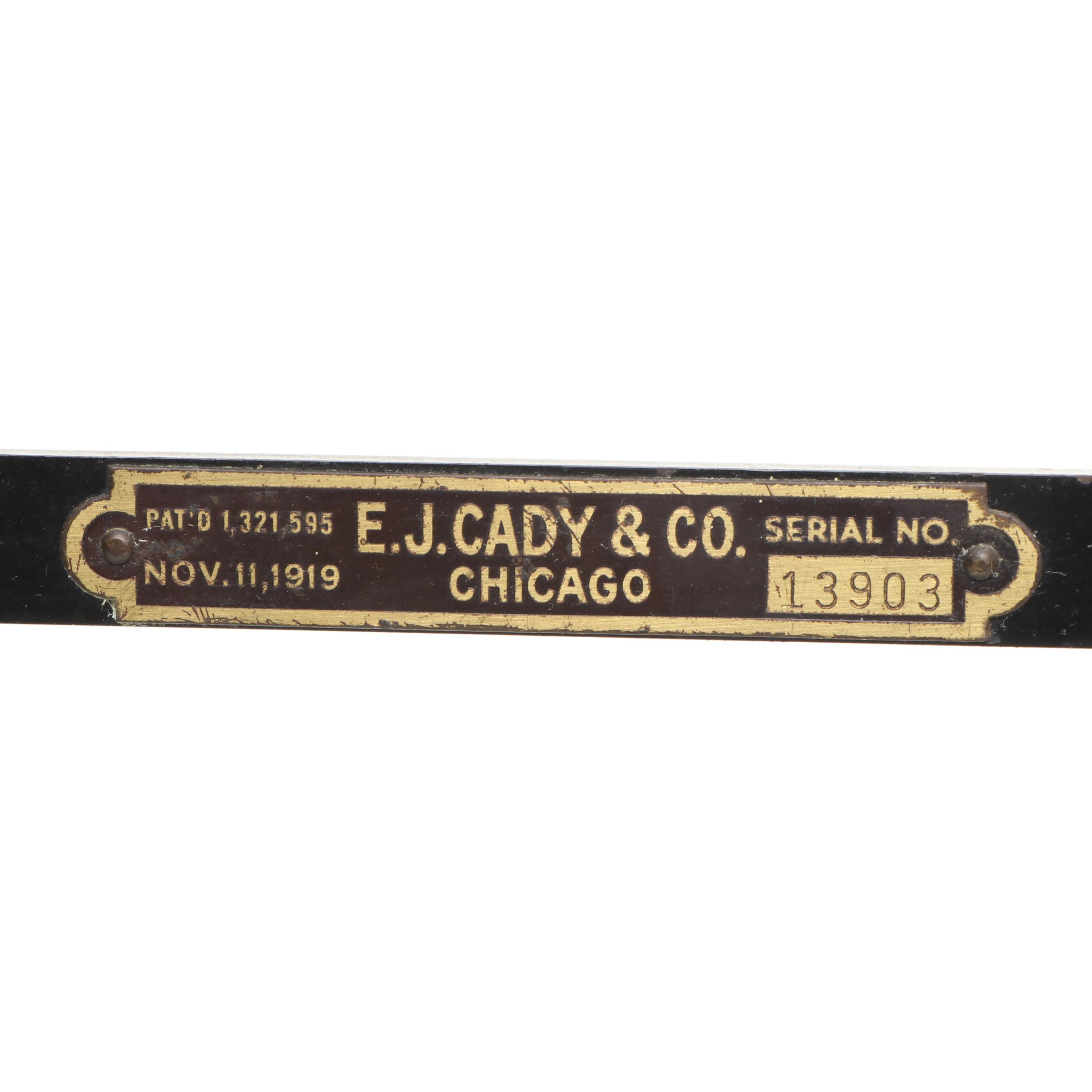 E.J. Cady & Co. Antique Scale, 1919, and Harshaw Scientific Apothecary Scale