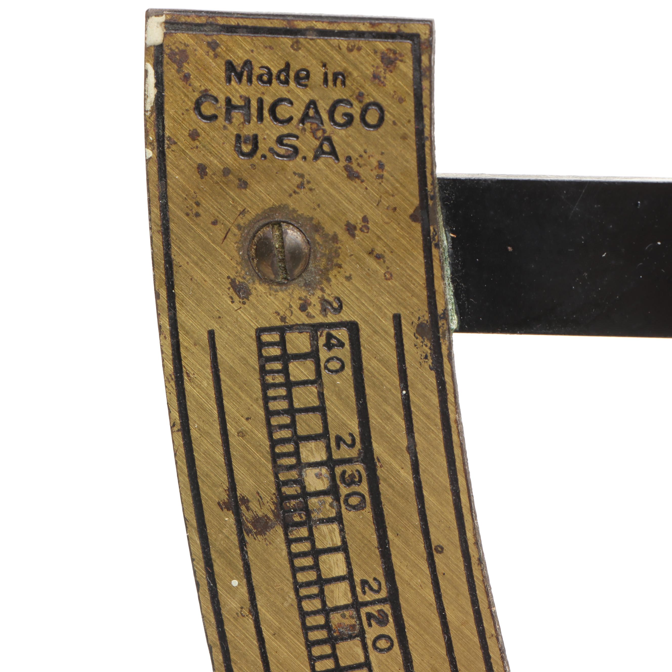 E.J. Cady & Co. Antique Scale, 1919, and Harshaw Scientific Apothecary Scale