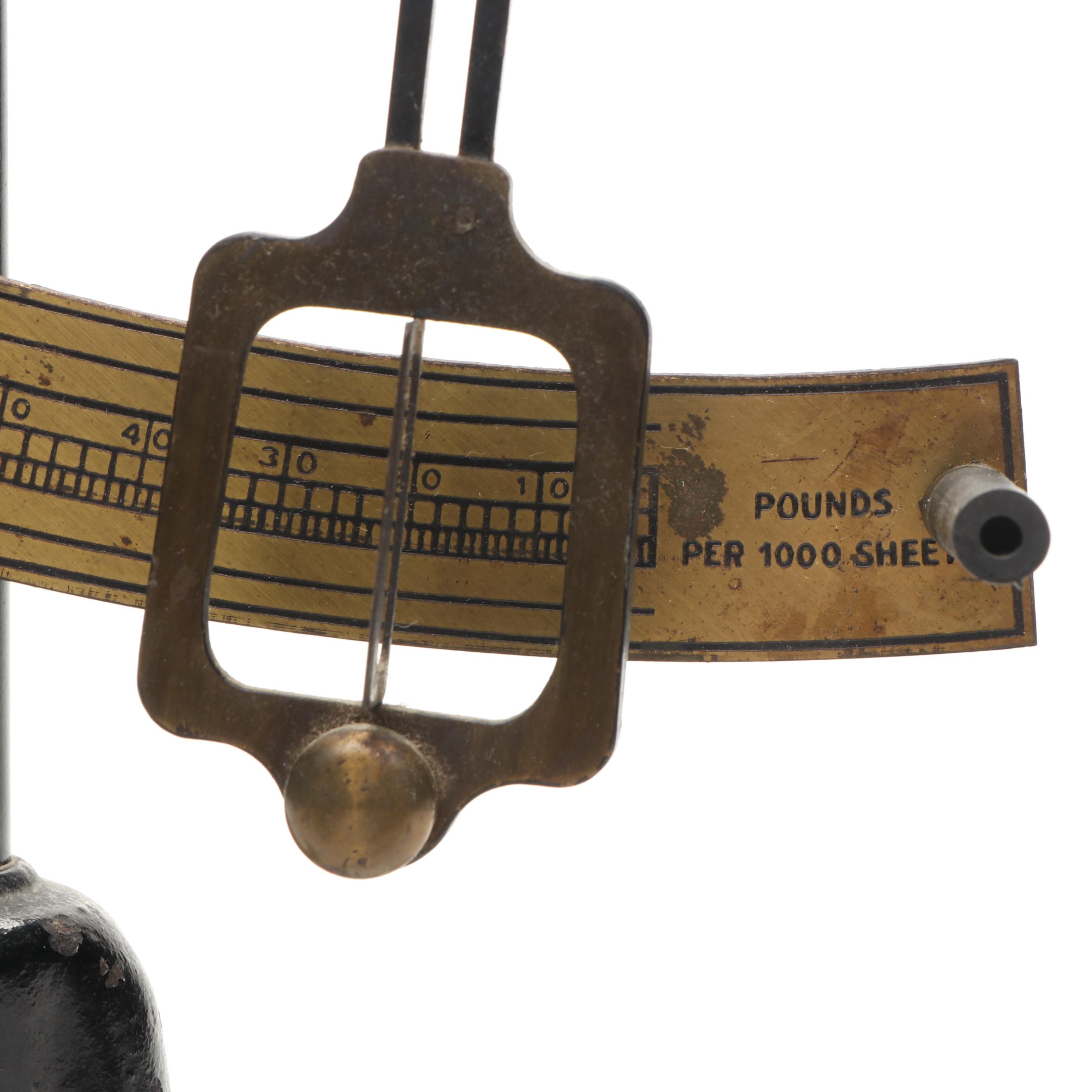 E.J. Cady & Co. Antique Scale, 1919, and Harshaw Scientific Apothecary Scale