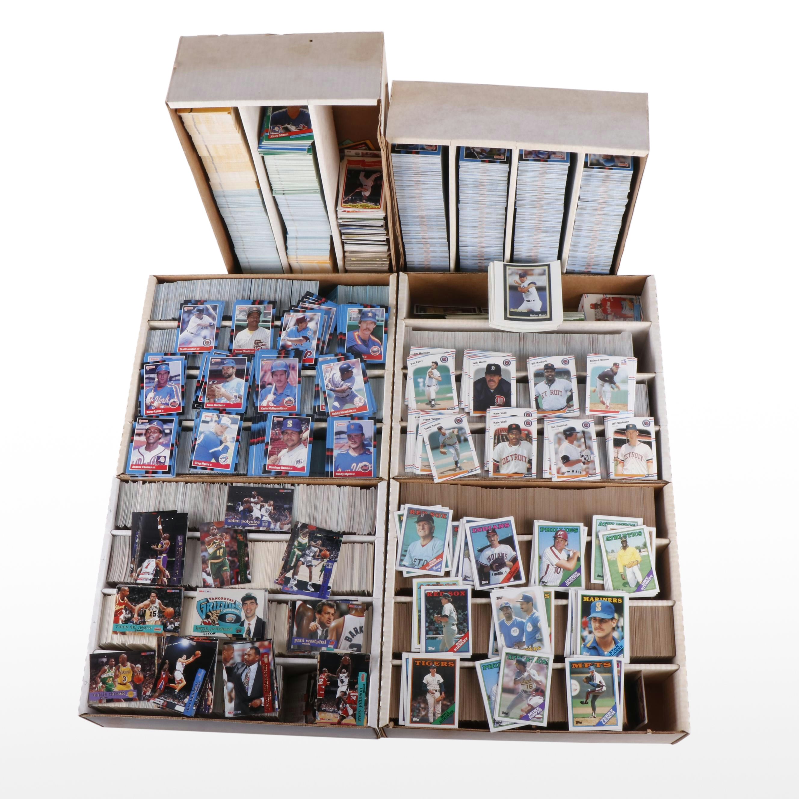 Nearly 18,000 Baseball Cards, Topps, Donruss, Fleer, and More, 80s and 90s