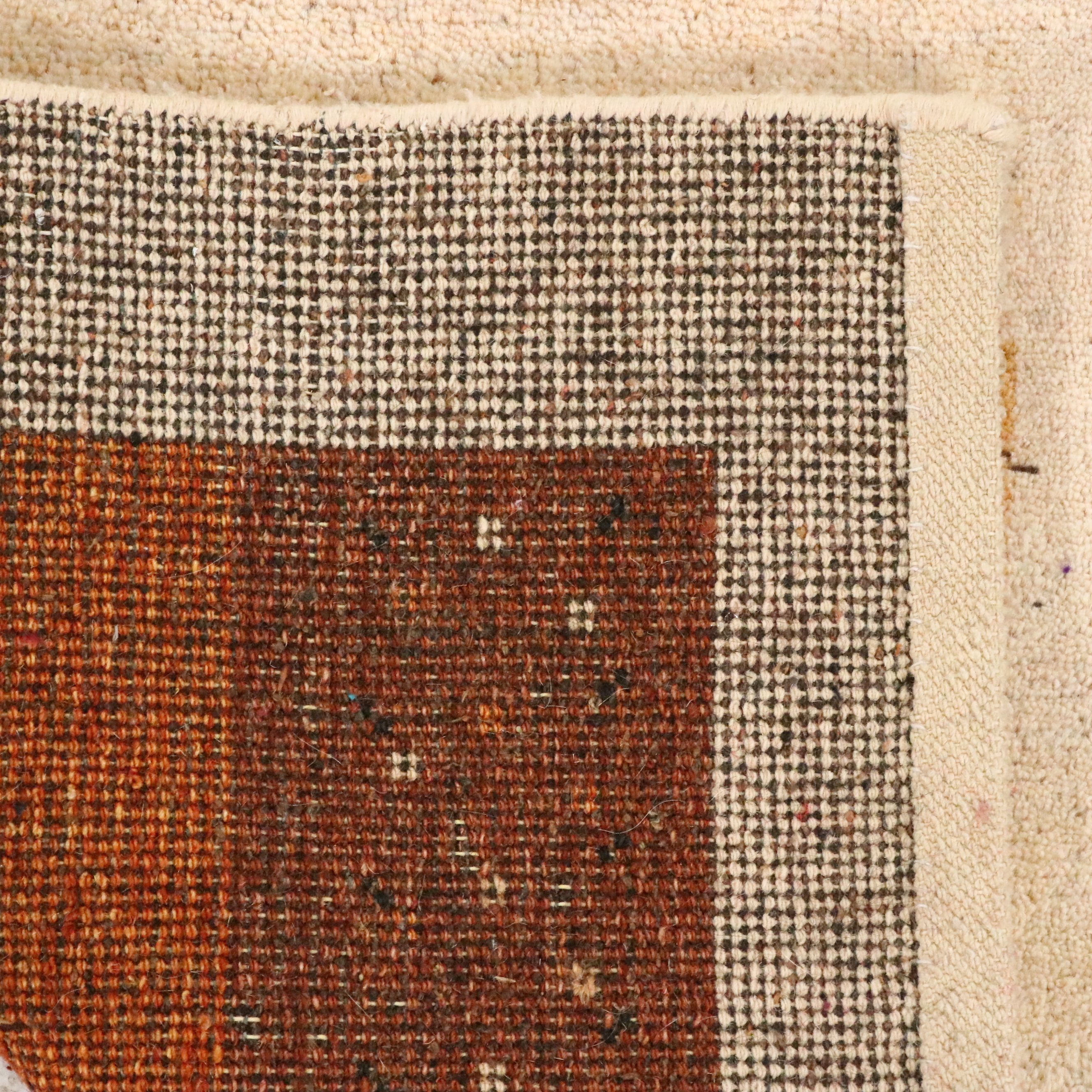 2'4 x 4'6 Hand-Knotted Indo-Persian Gabbeh Accent Rug