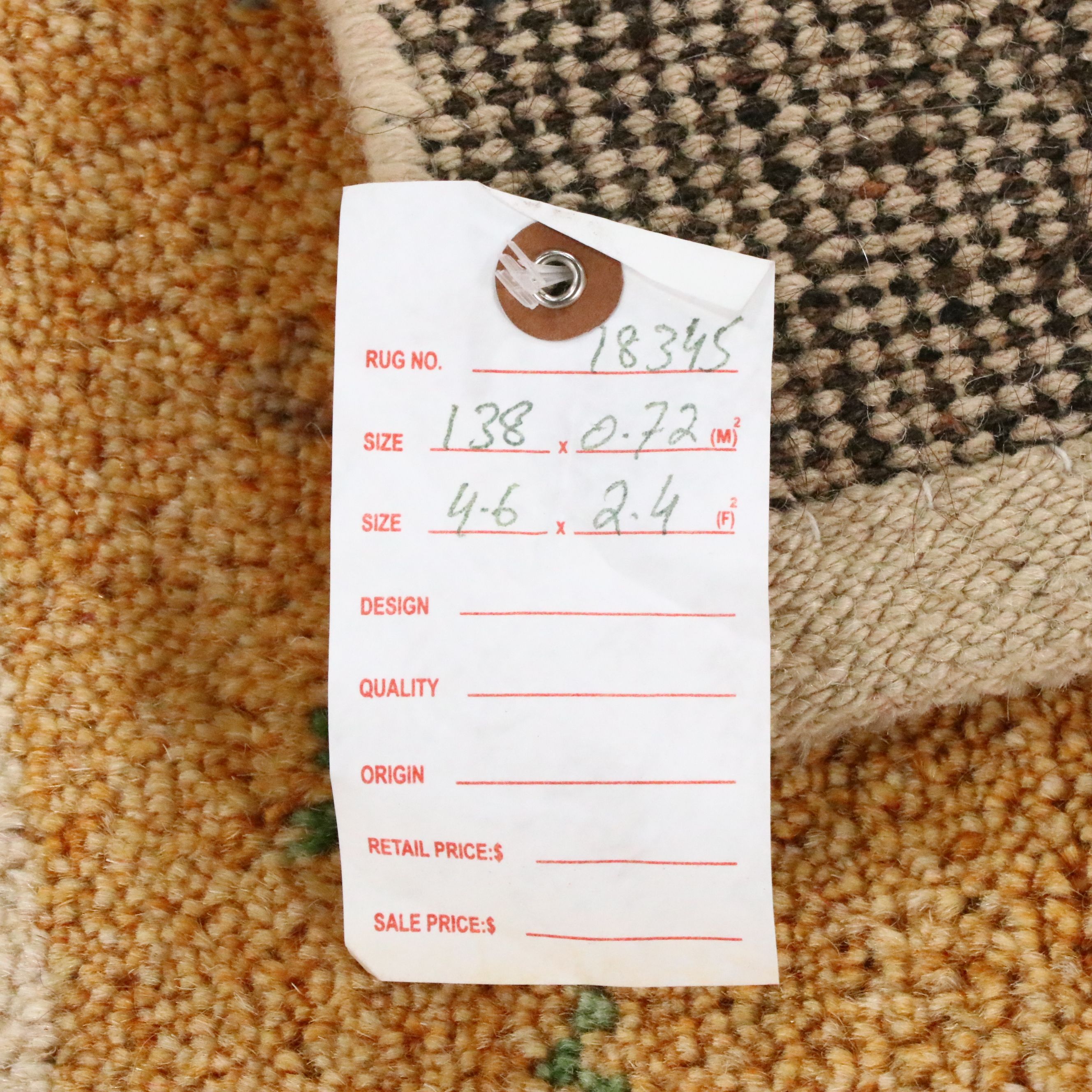 2'4 x 4'6 Hand-Knotted Indo-Persian Gabbeh Accent Rug