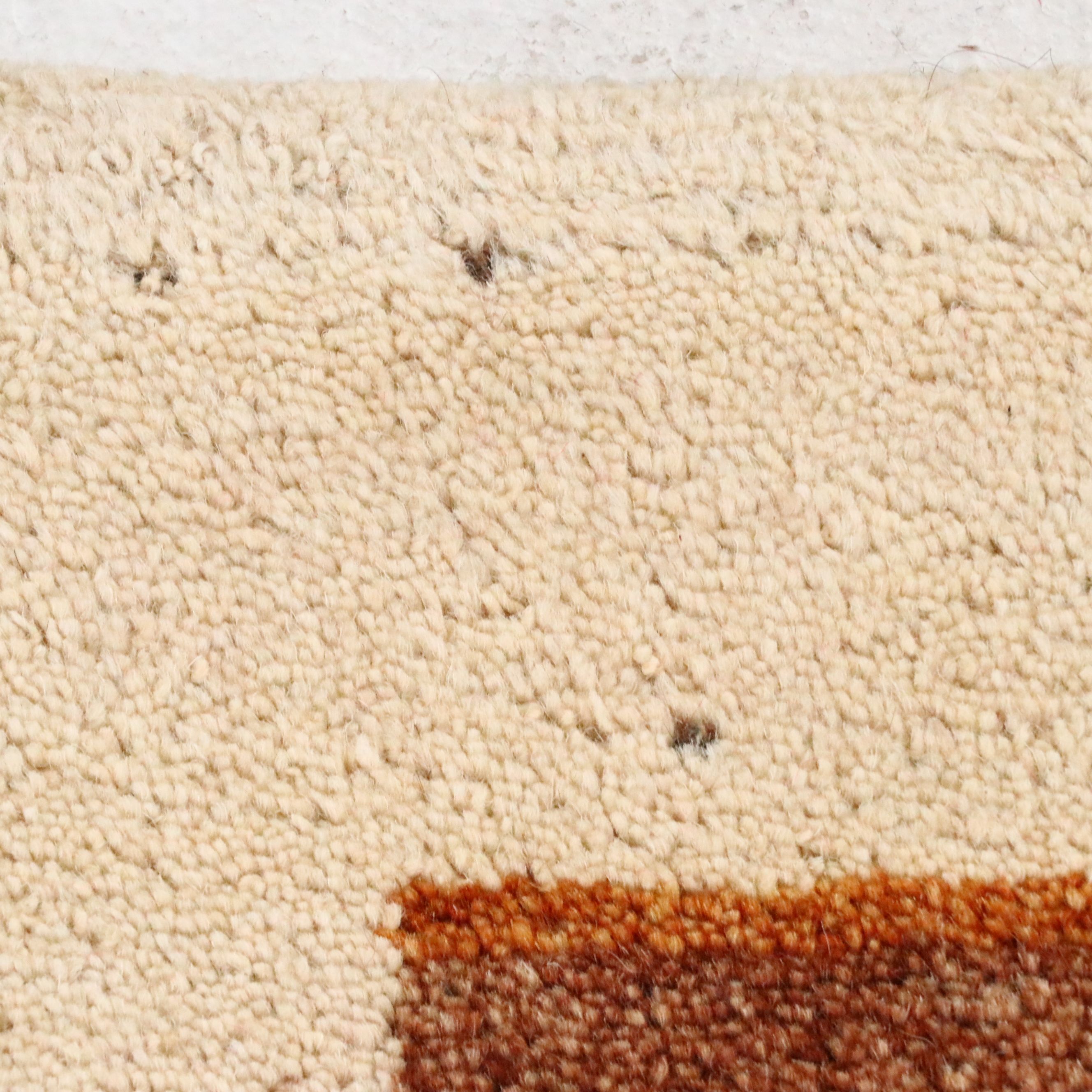 2'4 x 4'6 Hand-Knotted Indo-Persian Gabbeh Accent Rug