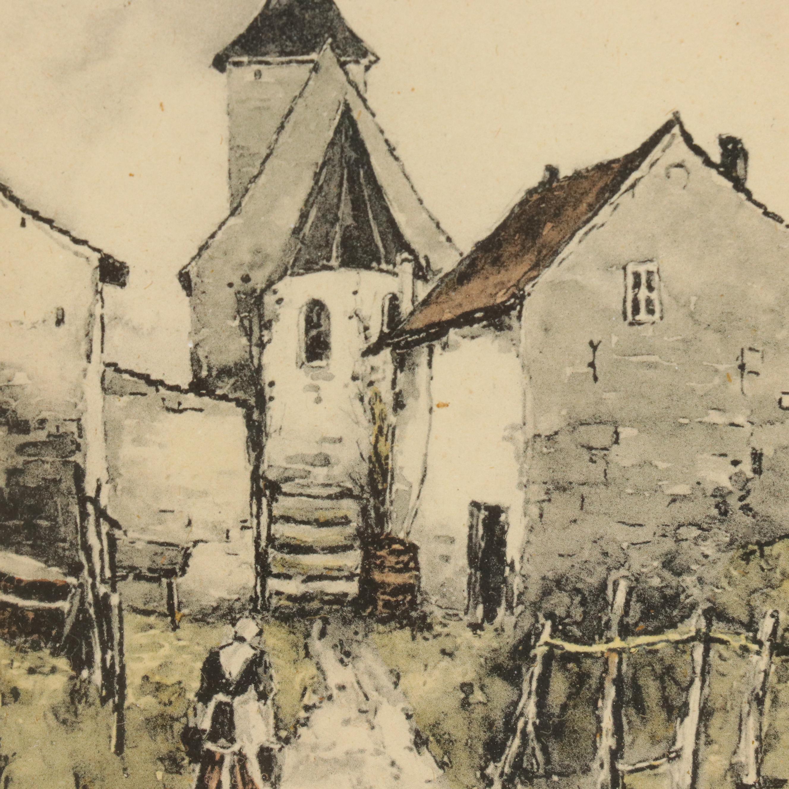 Hand-Colored Engraving After Francesco Bartolozzi "Marzo" and More