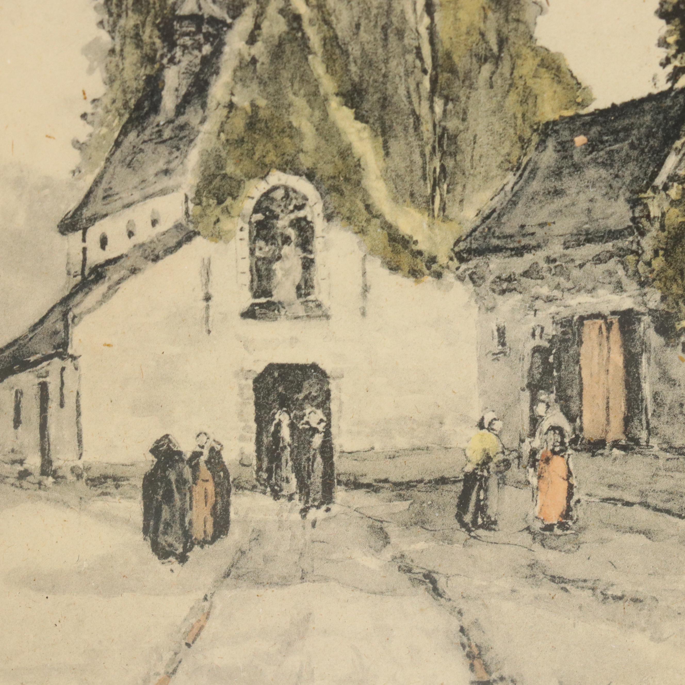 Hand-Colored Engraving After Francesco Bartolozzi "Marzo" and More