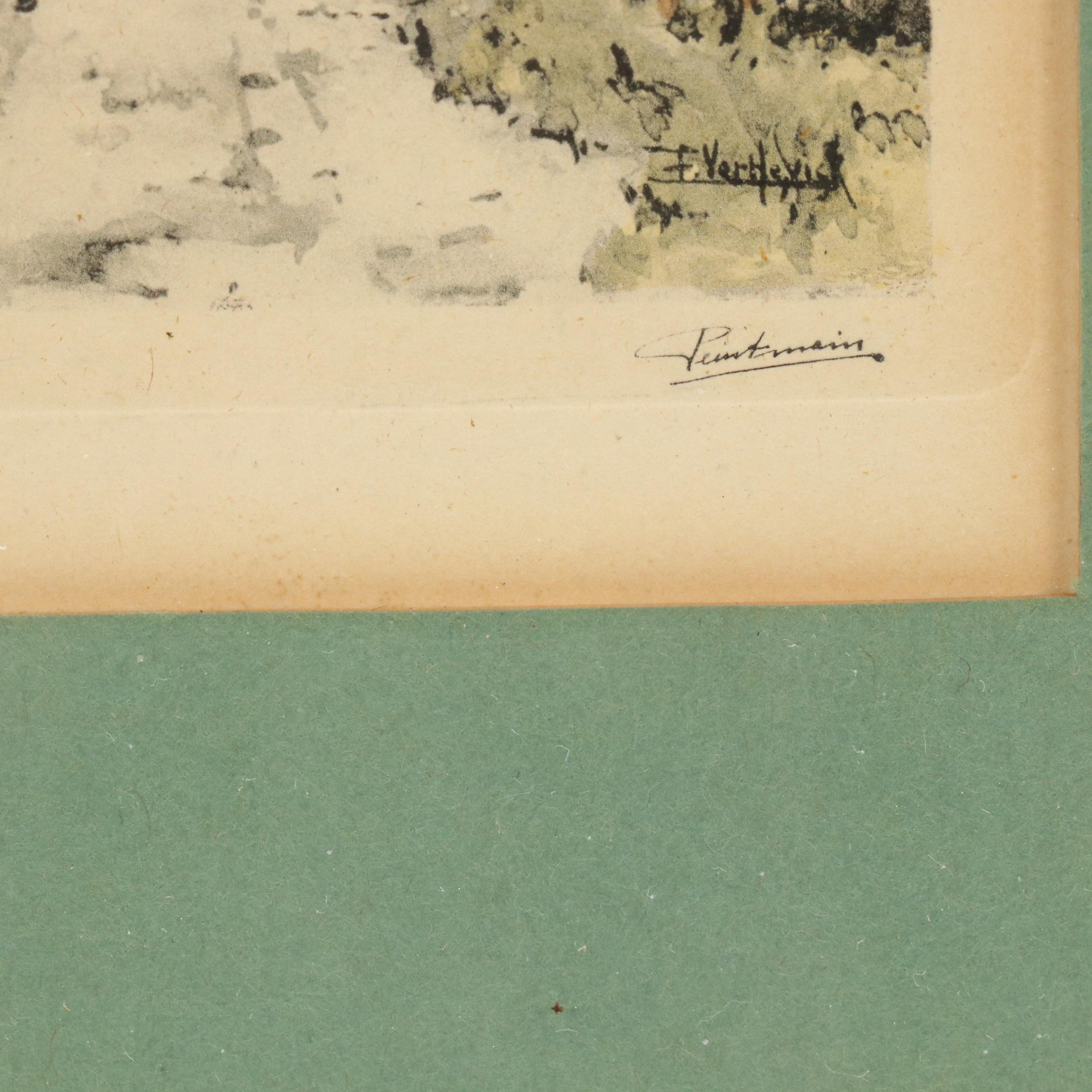 Hand-Colored Engraving After Francesco Bartolozzi "Marzo" and More