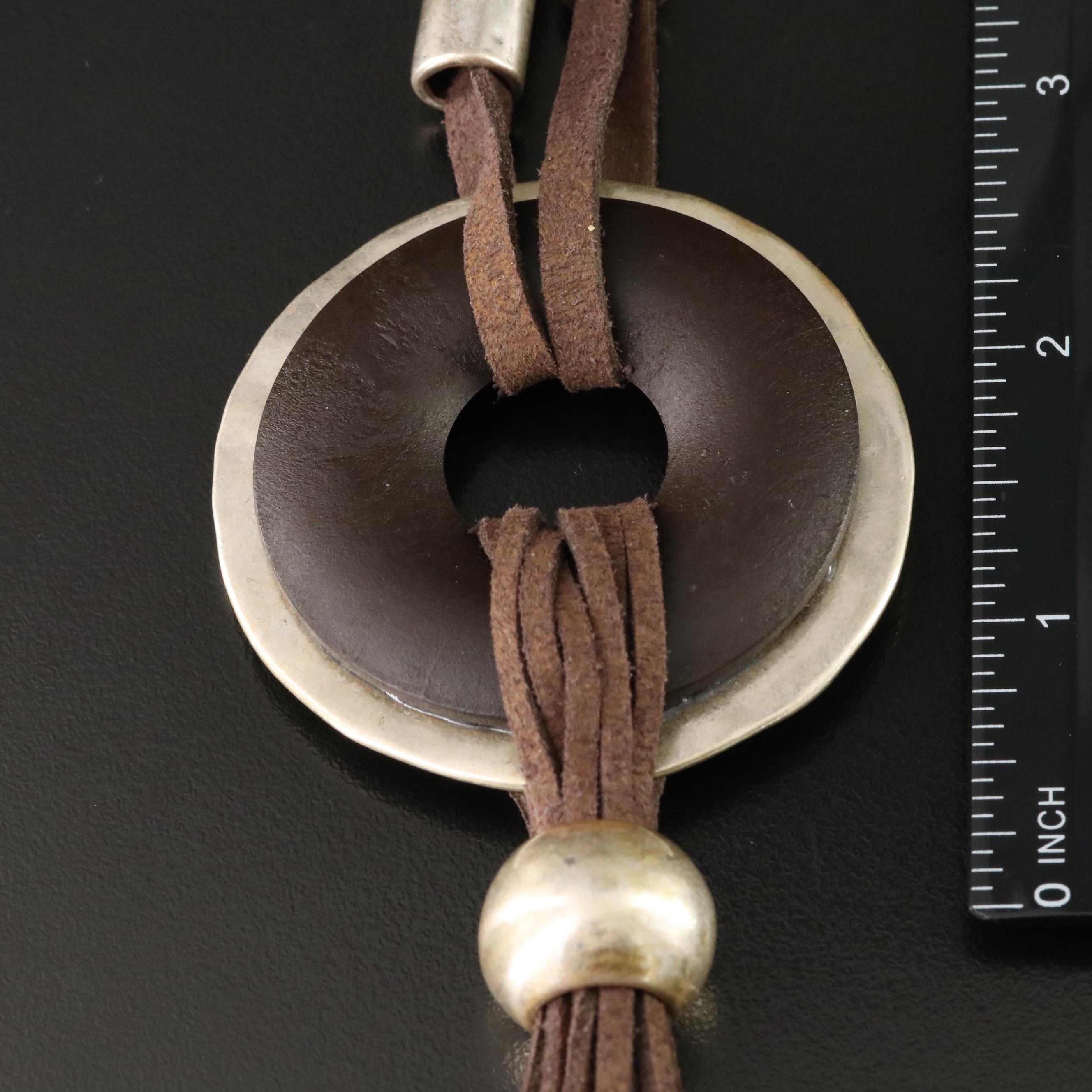 Suede Tassel Necklace