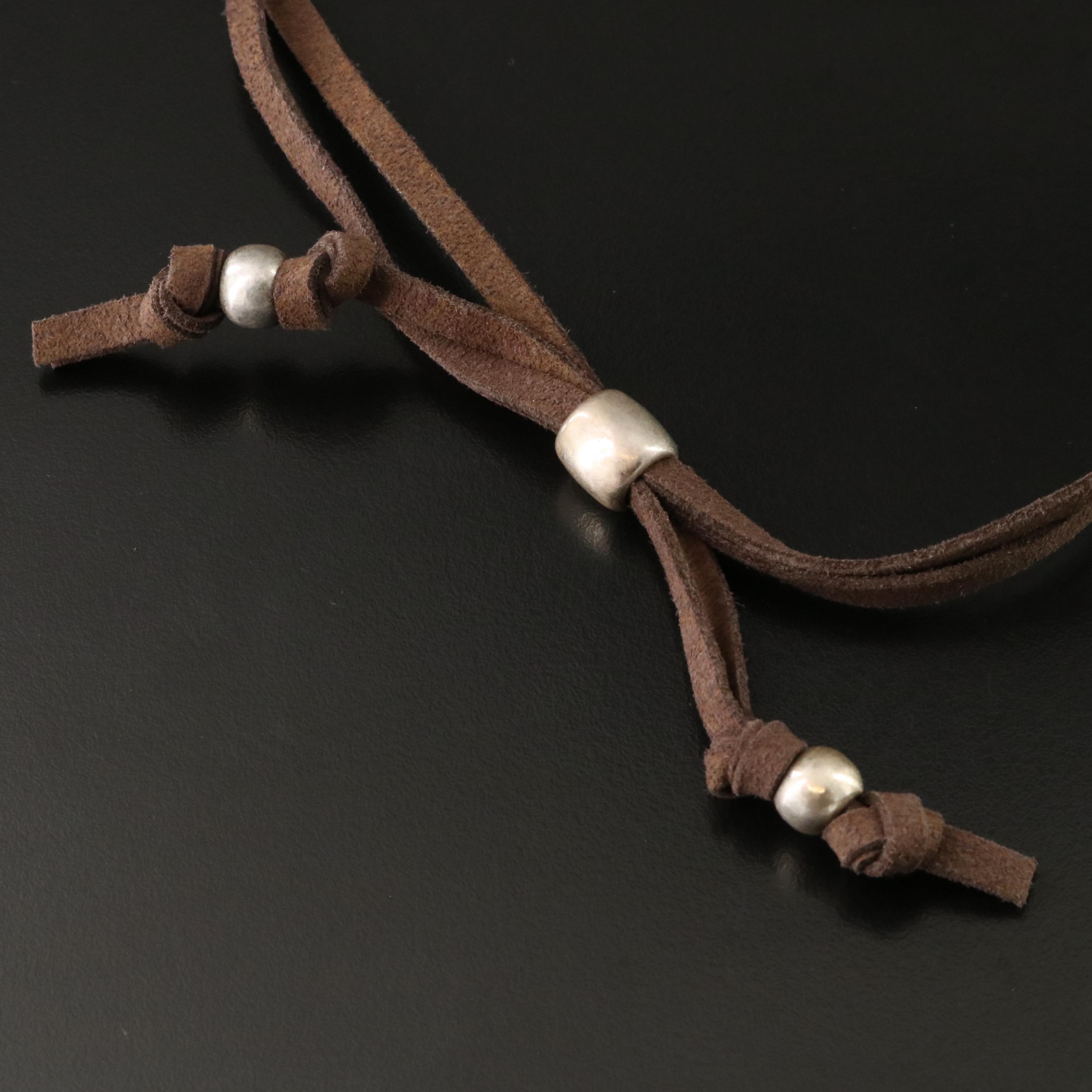 Suede Tassel Necklace