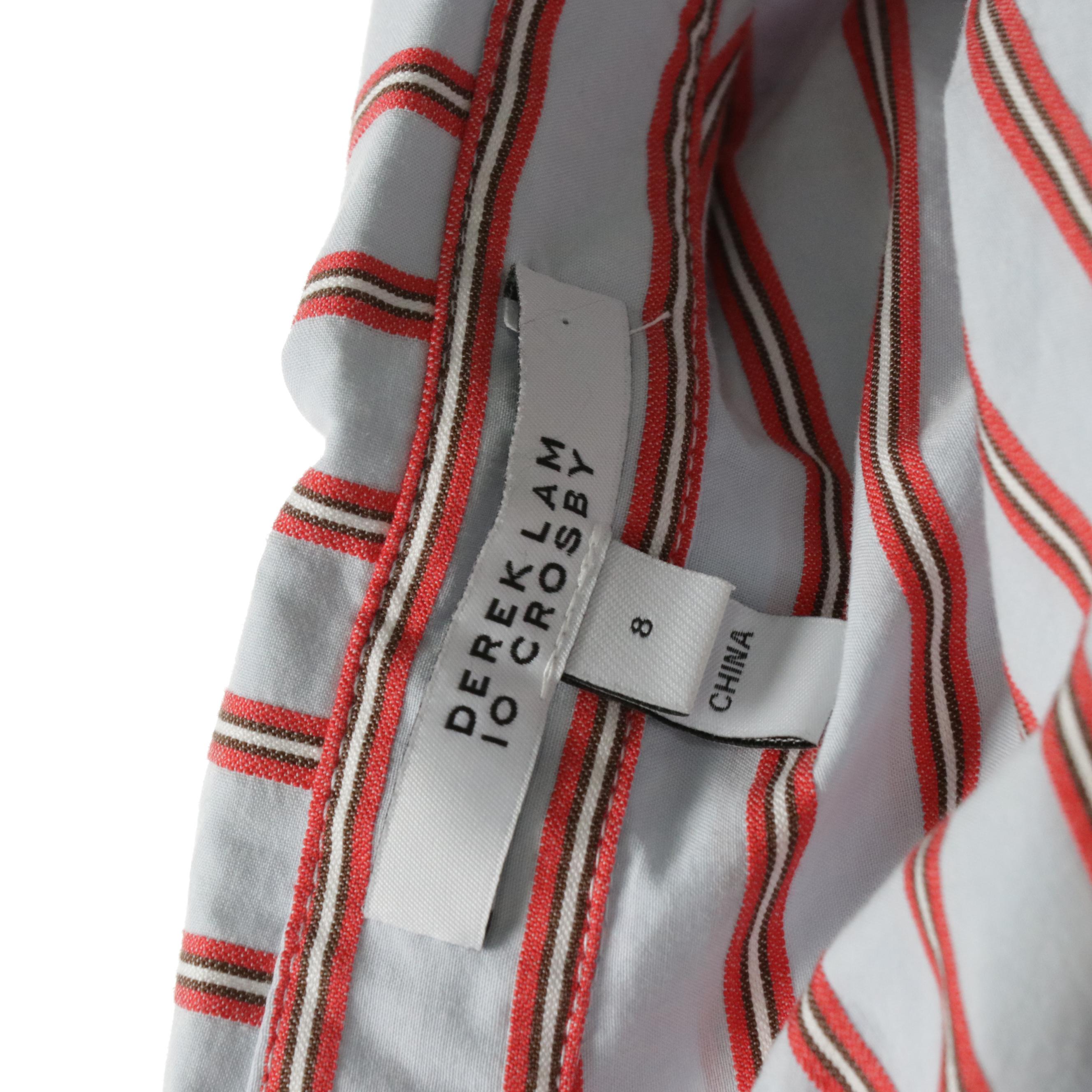 ATM Striped Sleeveless Midi Dress & Derek Lam 10 Crosby Striped Button-Up Dress