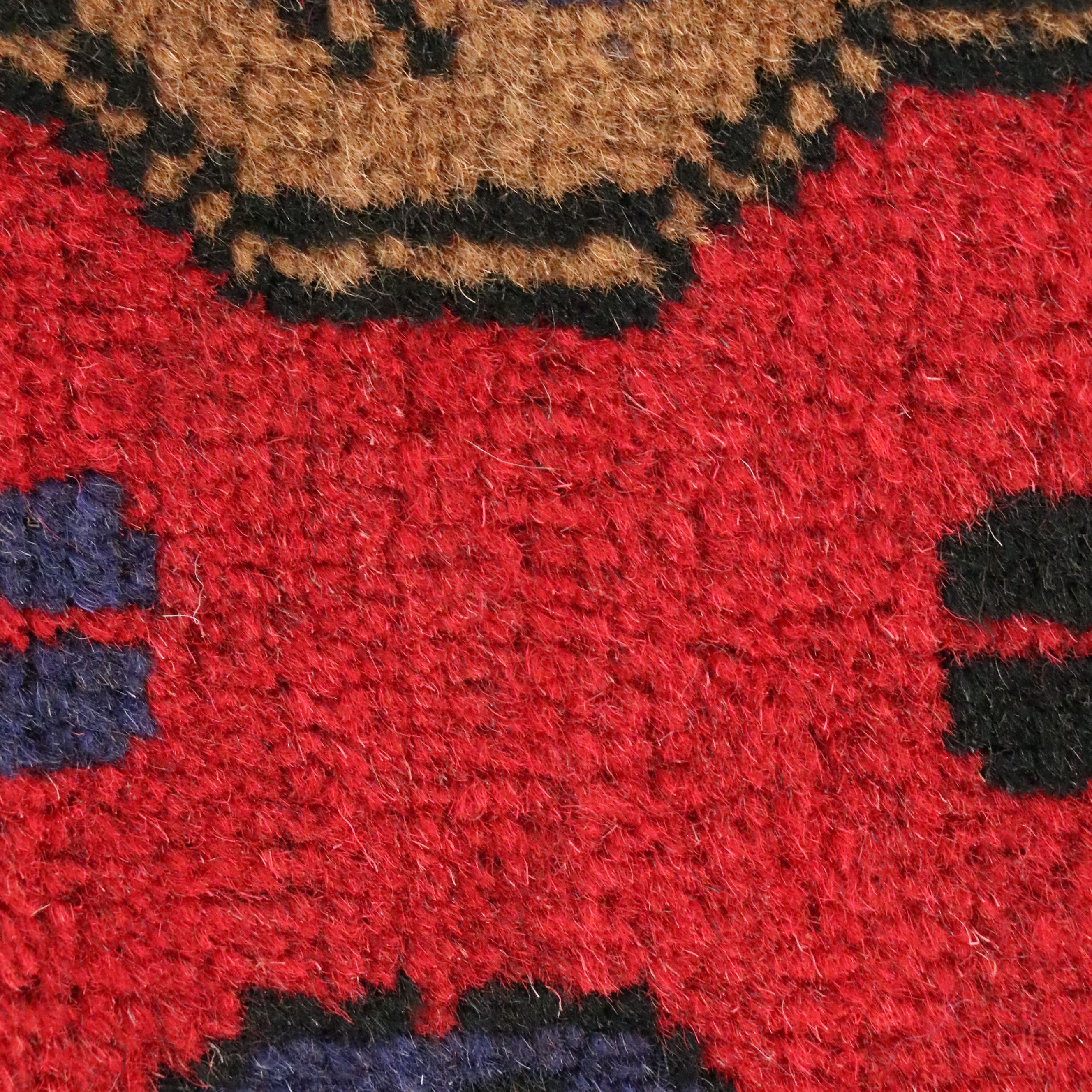 4'3 x 6'3 Hand-Knotted Afghan Pictorial Area Rug