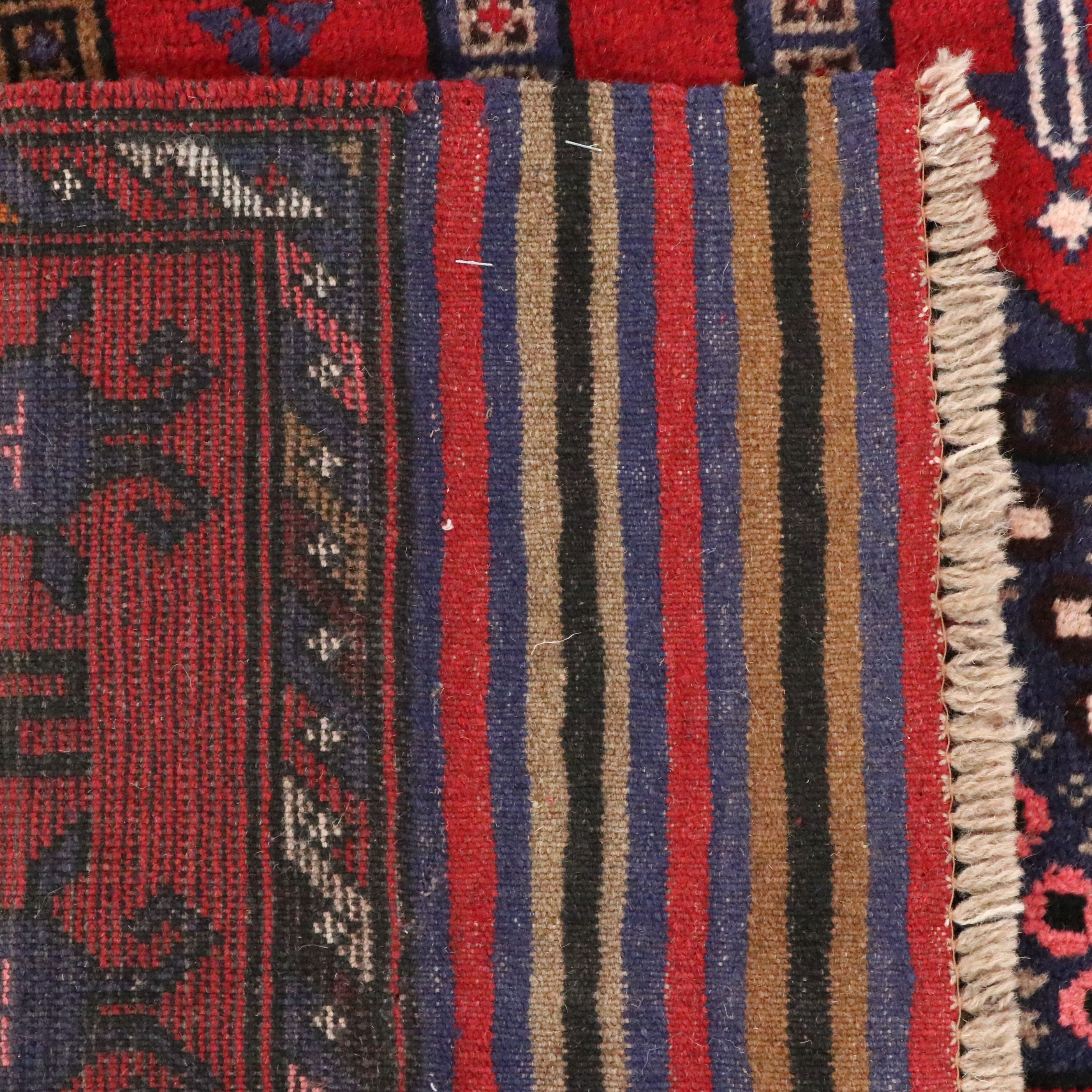 4'3 x 6'3 Hand-Knotted Afghan Pictorial Area Rug