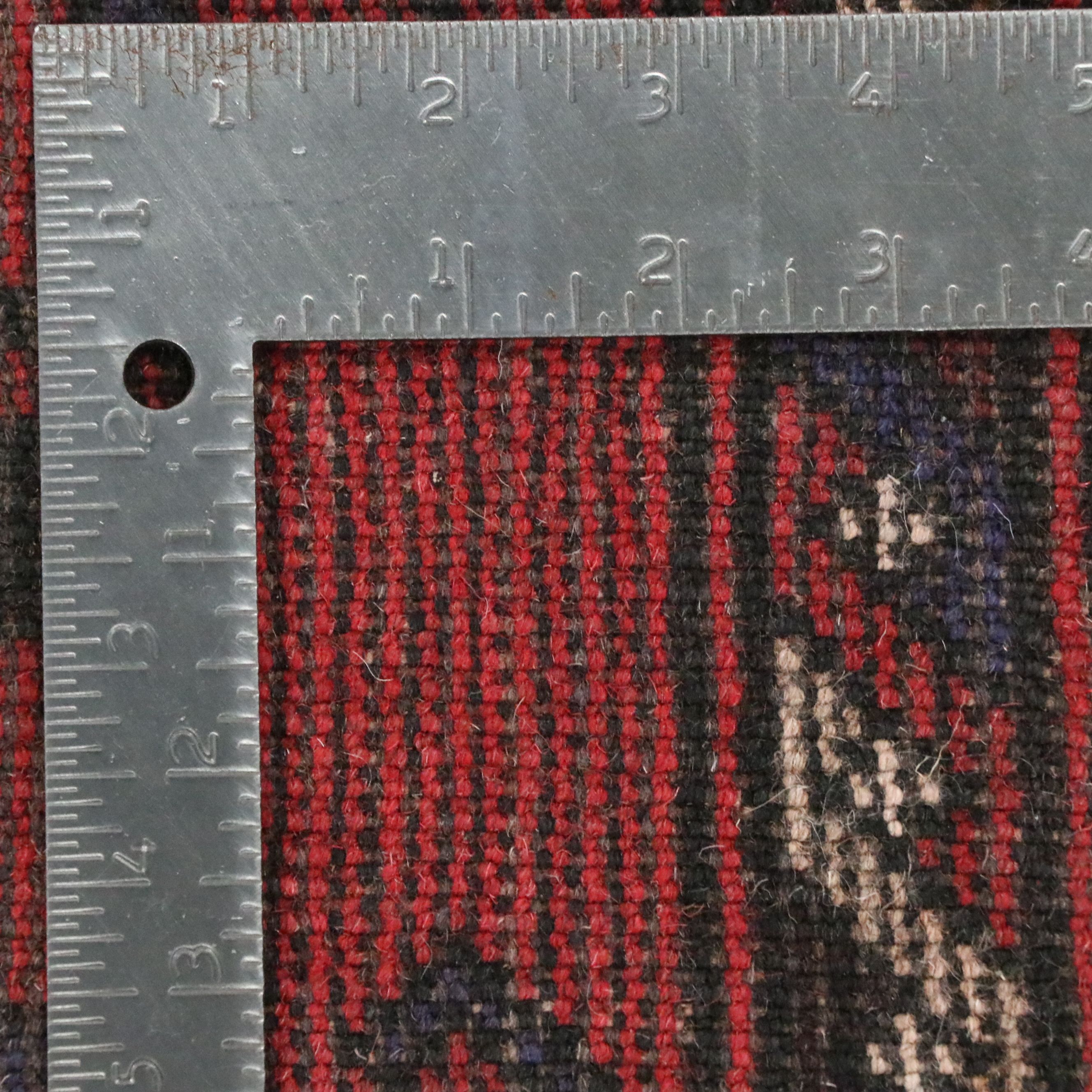 4'3 x 6'3 Hand-Knotted Afghan Pictorial Area Rug