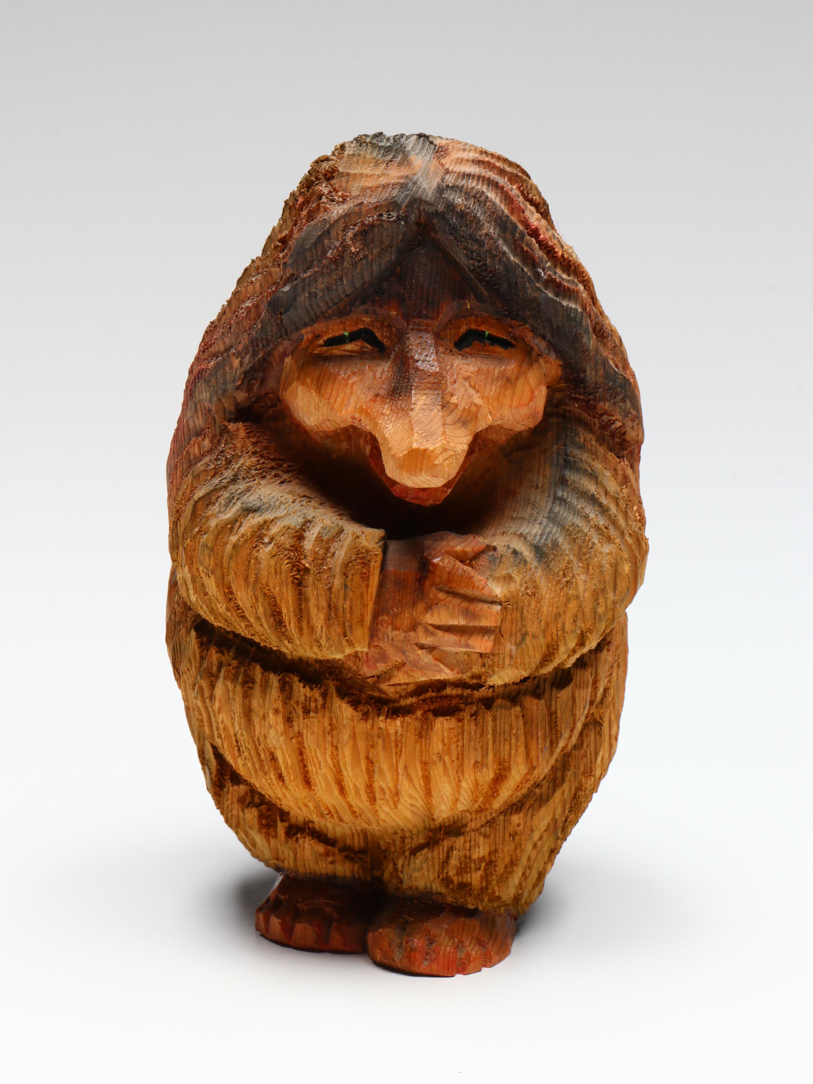 Norwegian Carved Wood Trolls, Mid to Late 20th Century