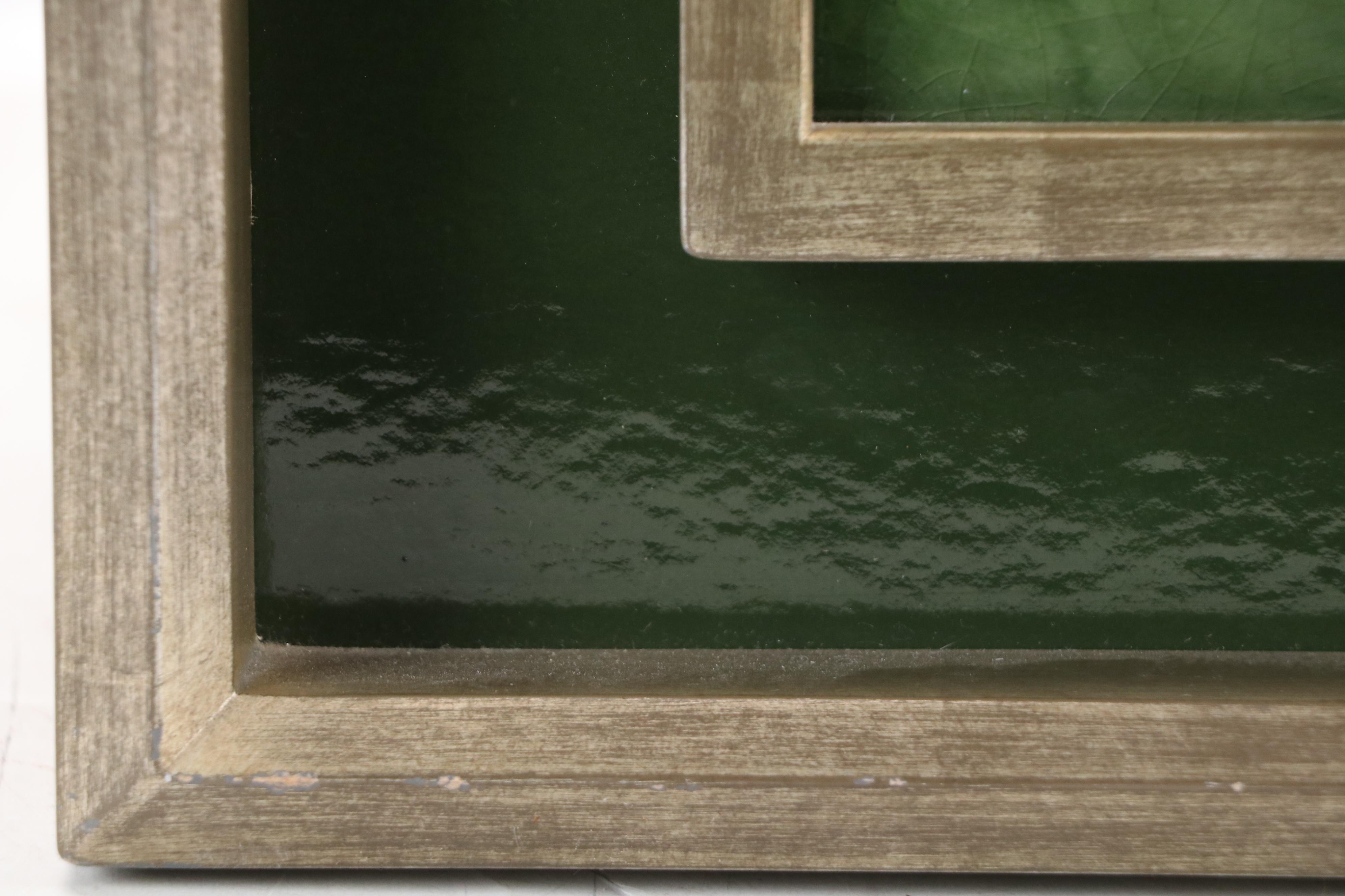 Framed Craven Dunnill & Co. English Majolica Romantic Genre Art Tiles