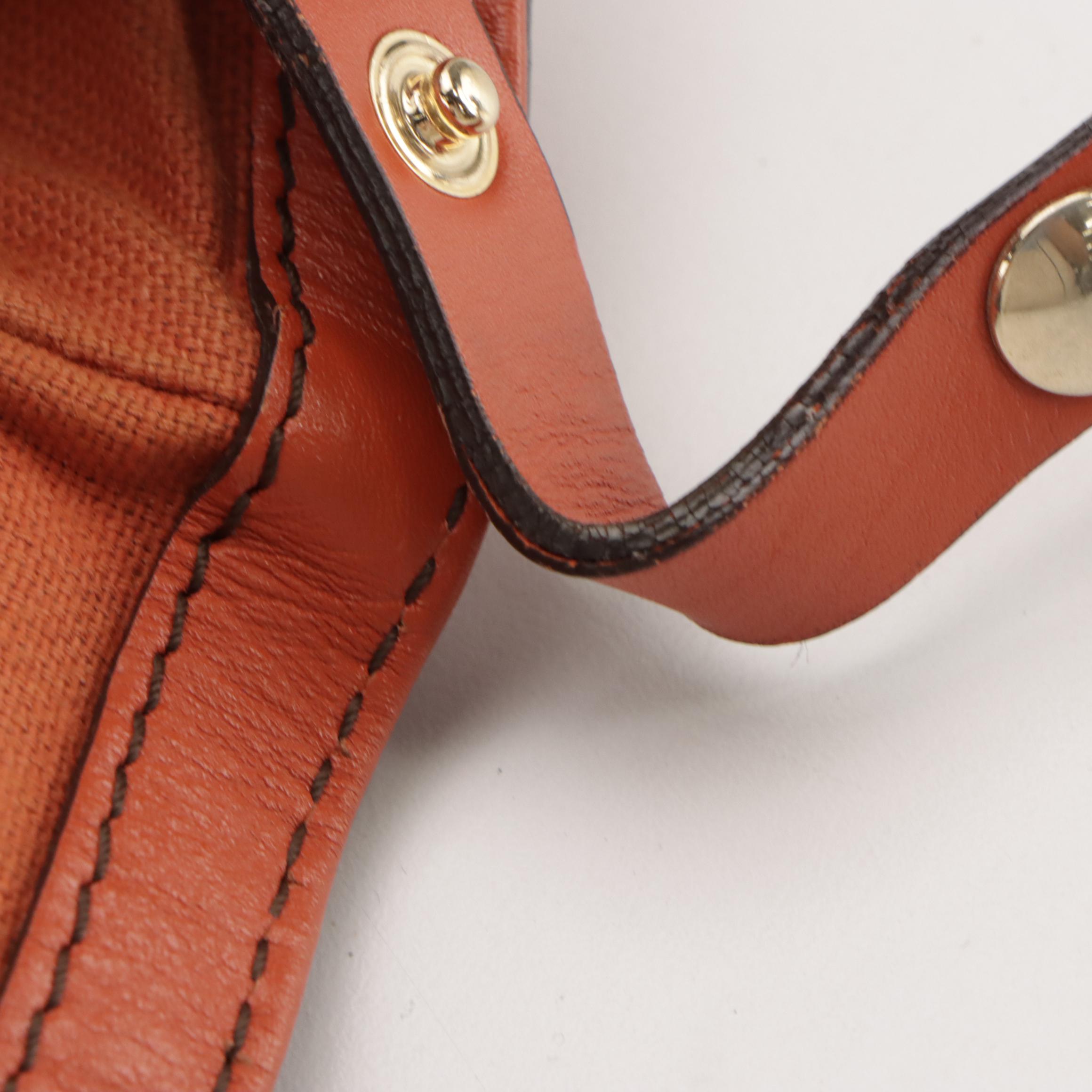 Burberry Brogue Leather Tassel Satchel in Haymarket Check Canvas