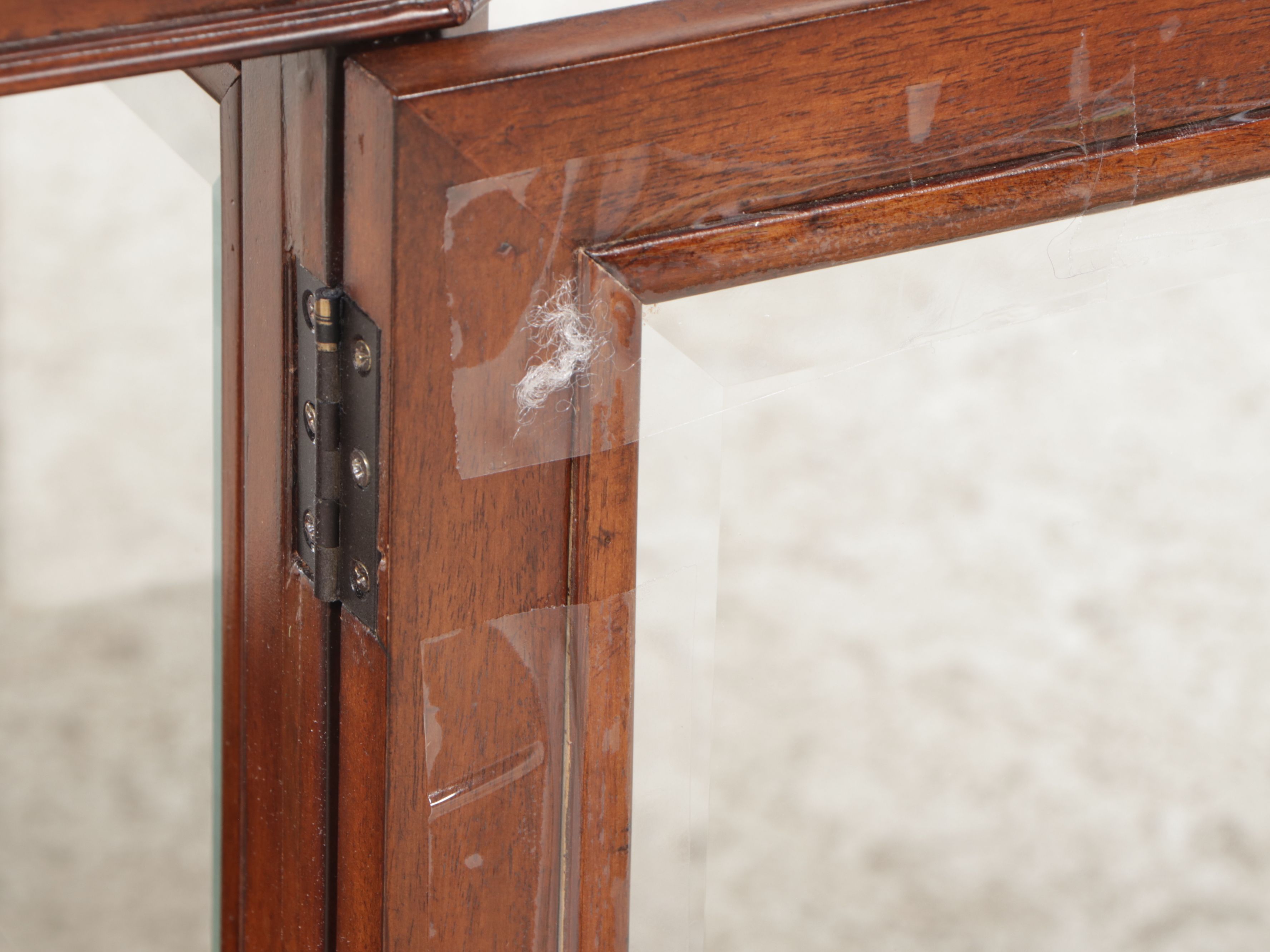 Louis XV Style Mahogany Vitrine with Tray Top
