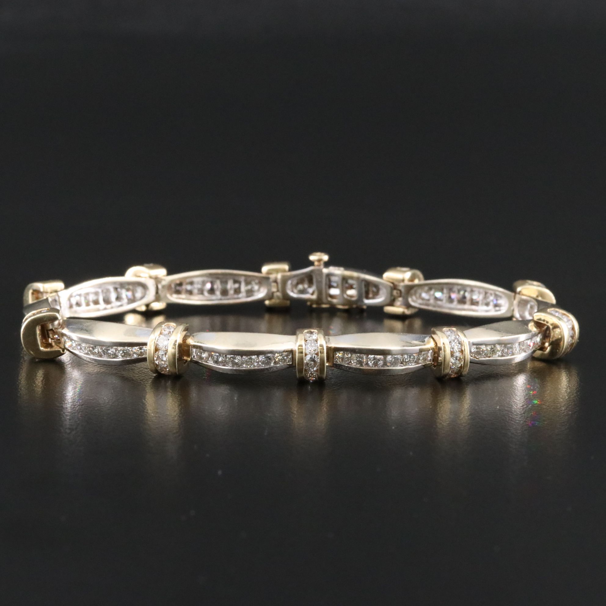 14K Two-Tone 4.95 CTW Diamond Bracelet
