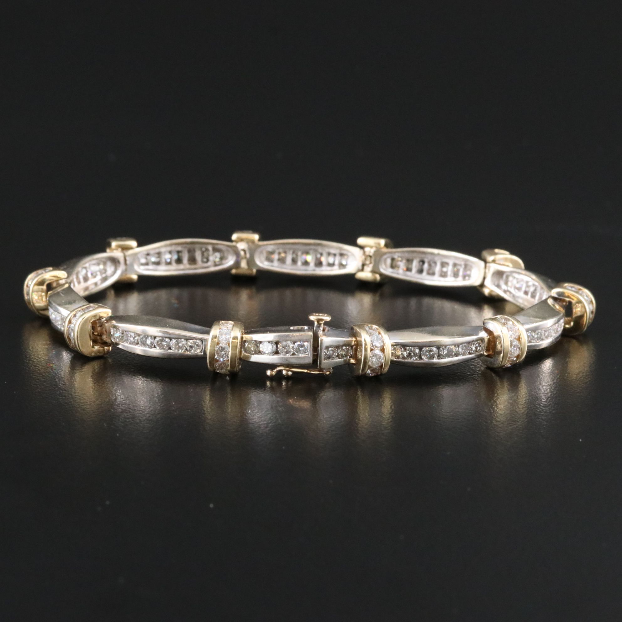 14K Two-Tone 4.95 CTW Diamond Bracelet