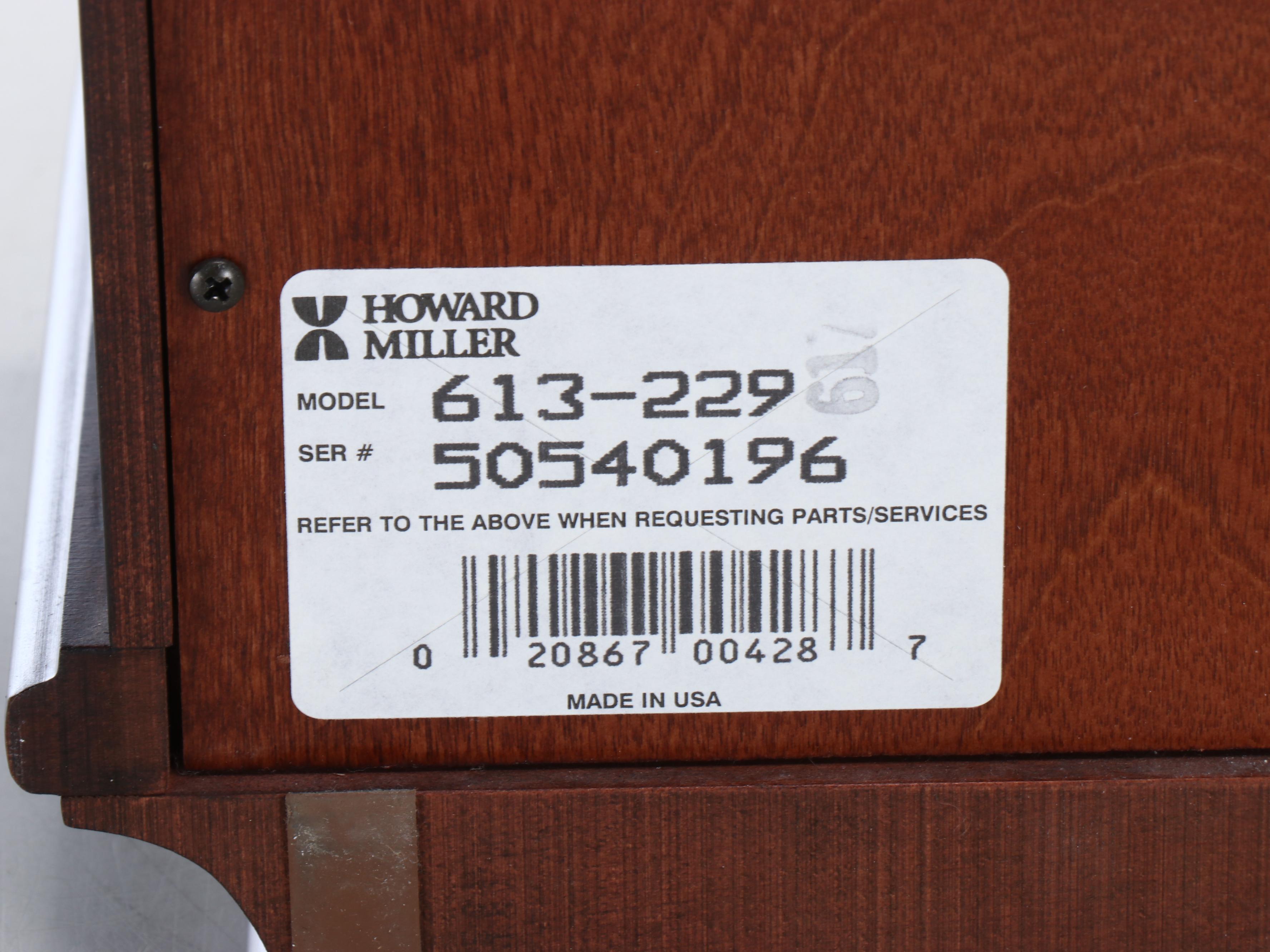 Howard Miller Wooden Wall Clock